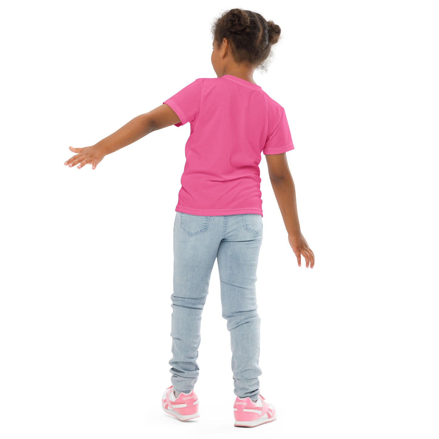 Kids crew neck t-shirt - Brilliant Rose