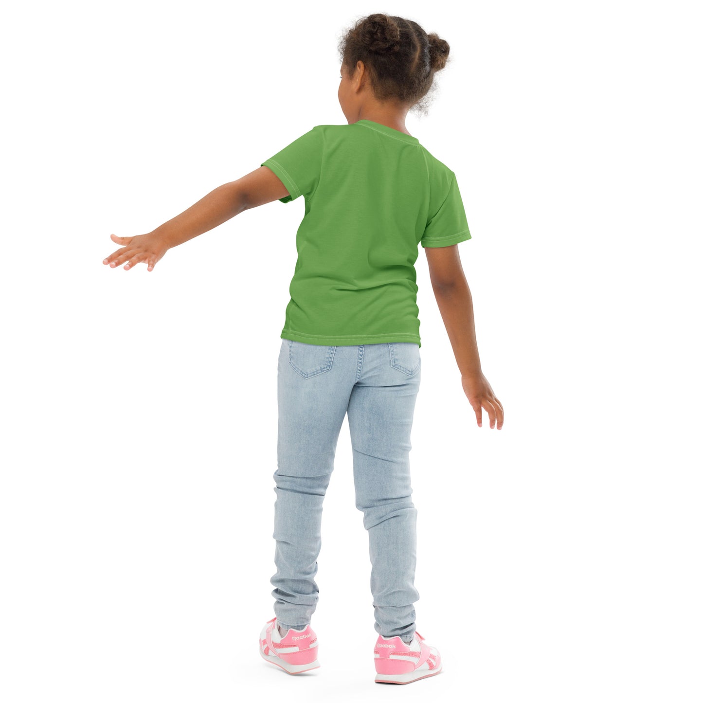 Kids crew neck t-shirt - Fern Green