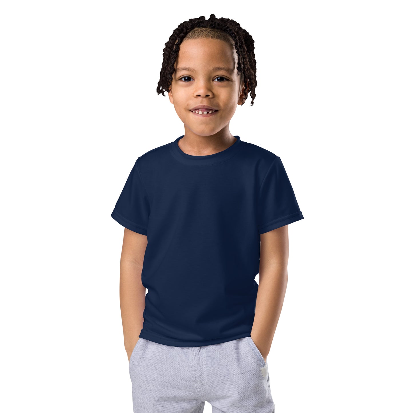 Kids crew neck t-shirt - Navy Blue