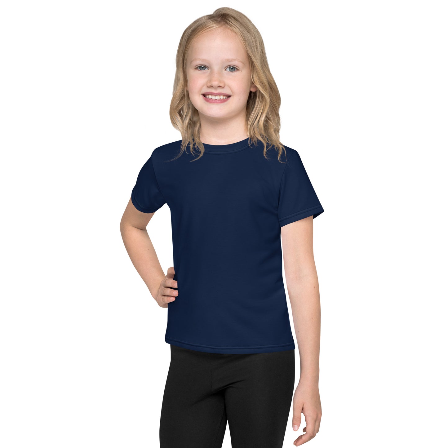Kids crew neck t-shirt - Navy Blue