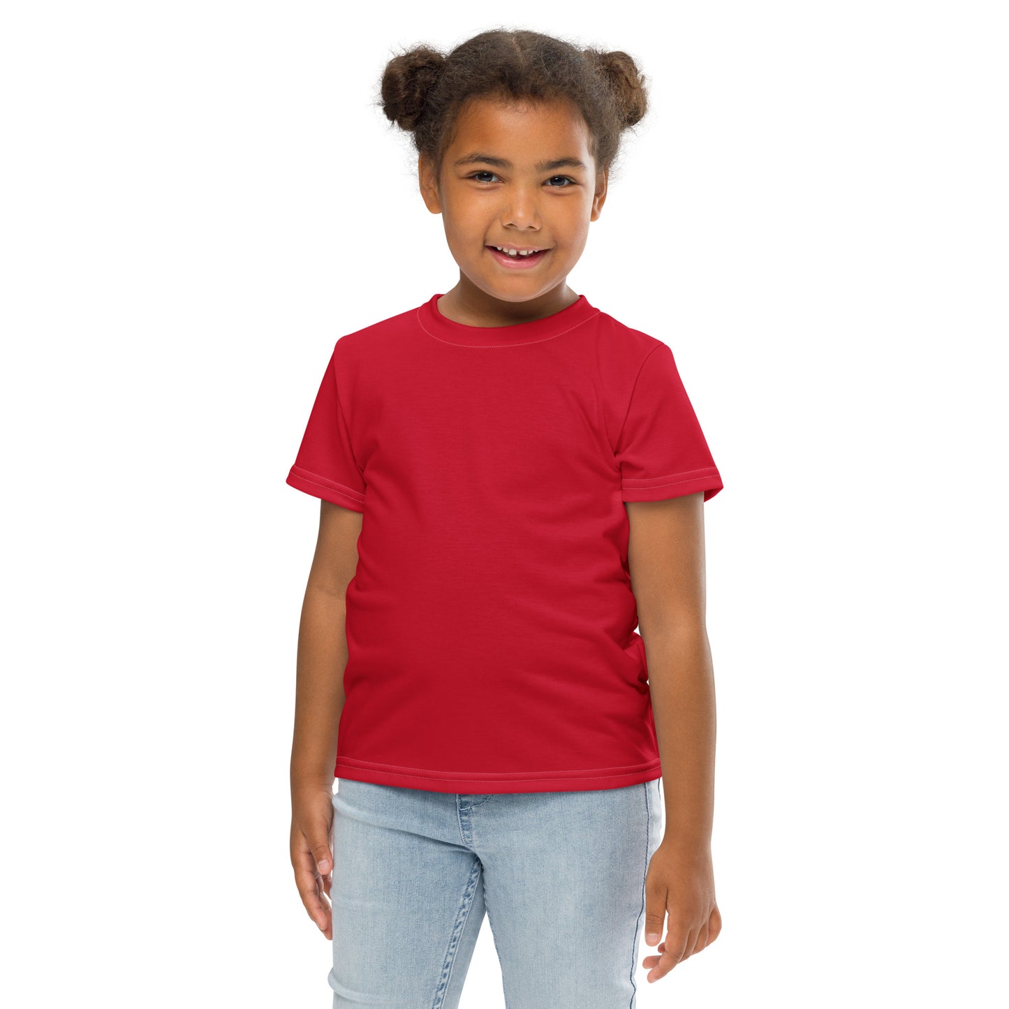 Kids crew neck t-shirt - Firebrick Red