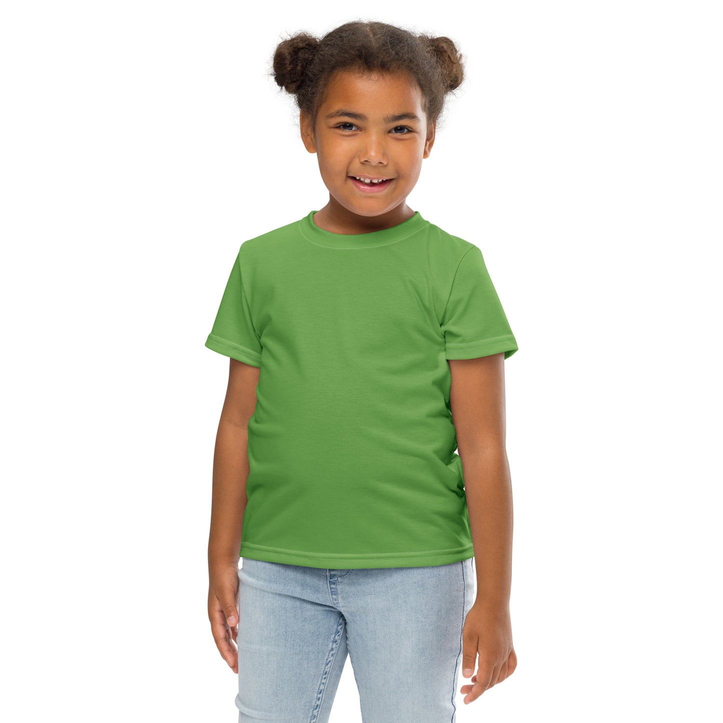 Kids crew neck t-shirt - Fern Green
