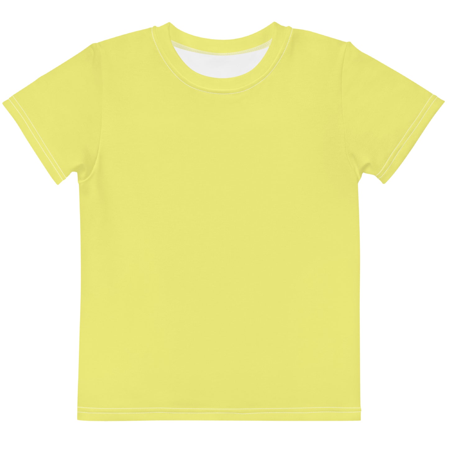 Kids crew neck t-shirt - Pastel Yellow