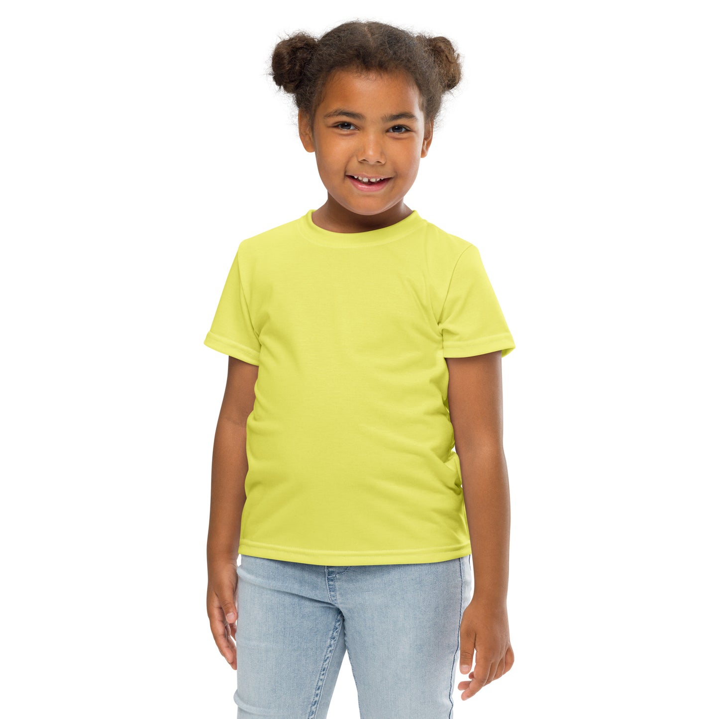 Kids crew neck t-shirt - Pastel Yellow