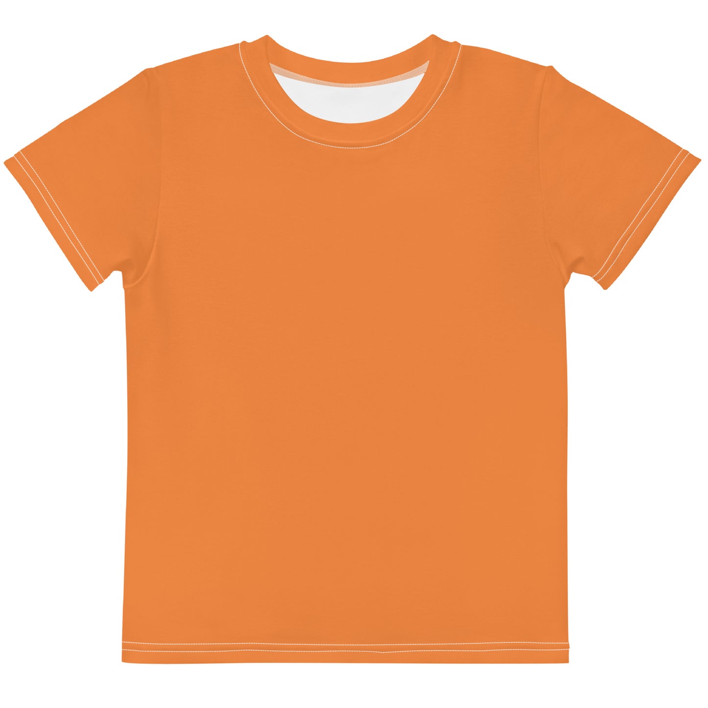 Kids crew neck t-shirt - Coral Orange