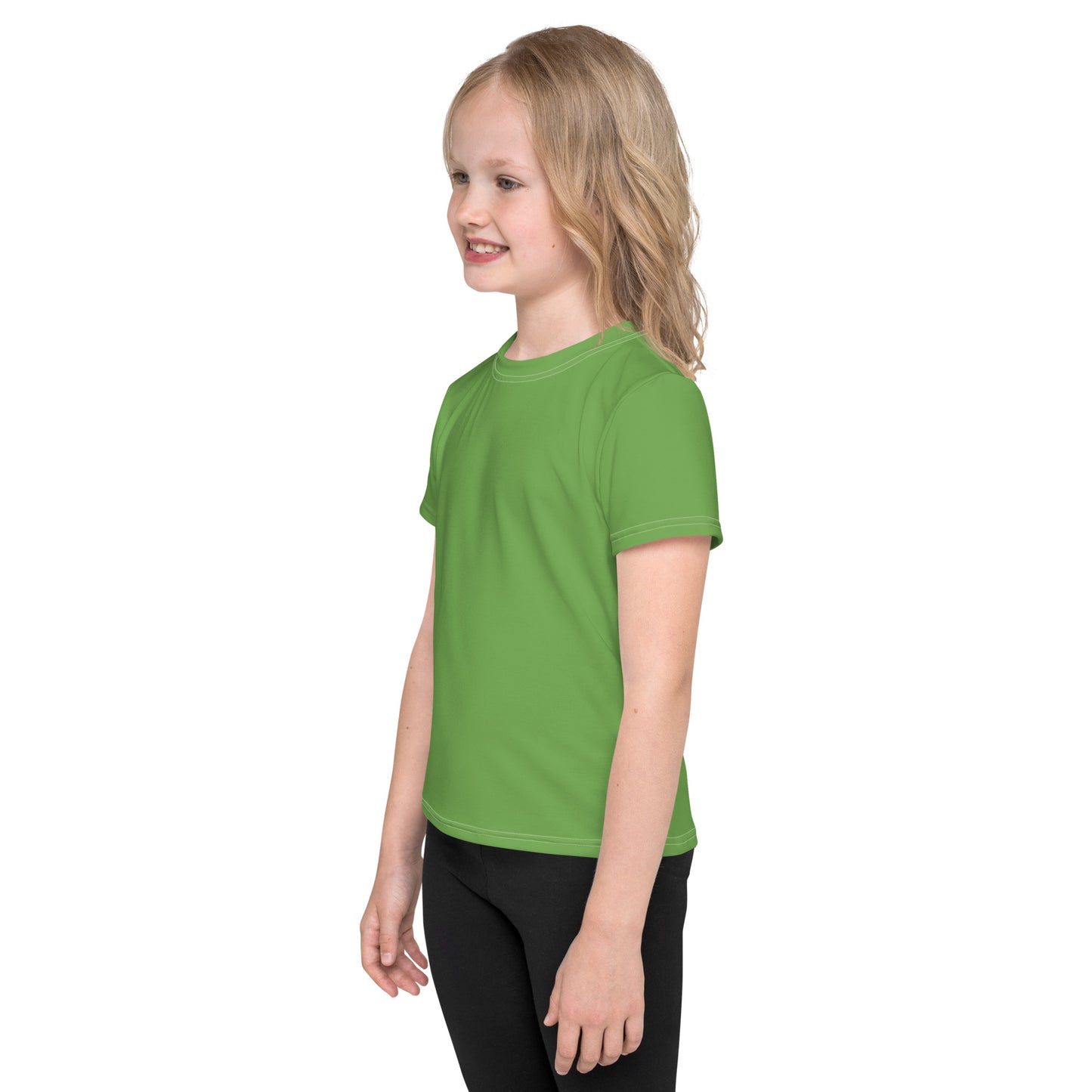 Kids crew neck t-shirt - Fern Green