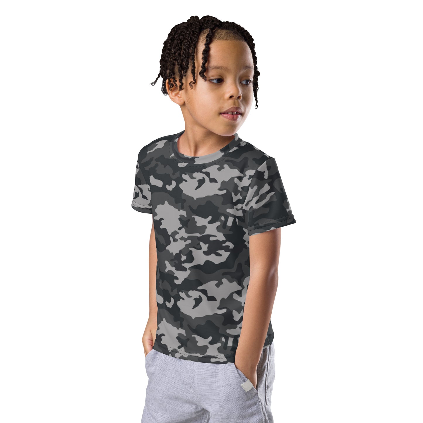 Kids crew neck t-shirt - Camo