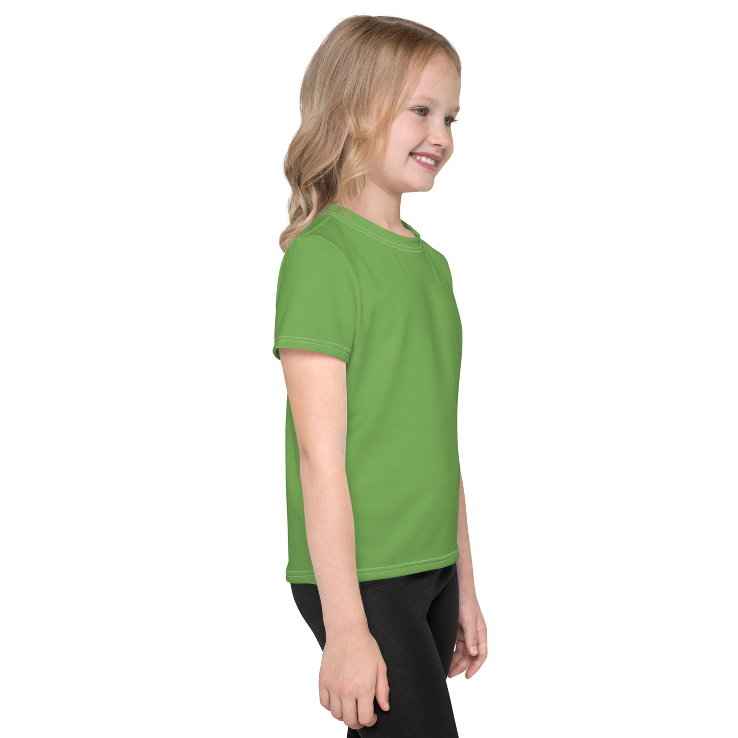 Kids crew neck t-shirt - Fern Green