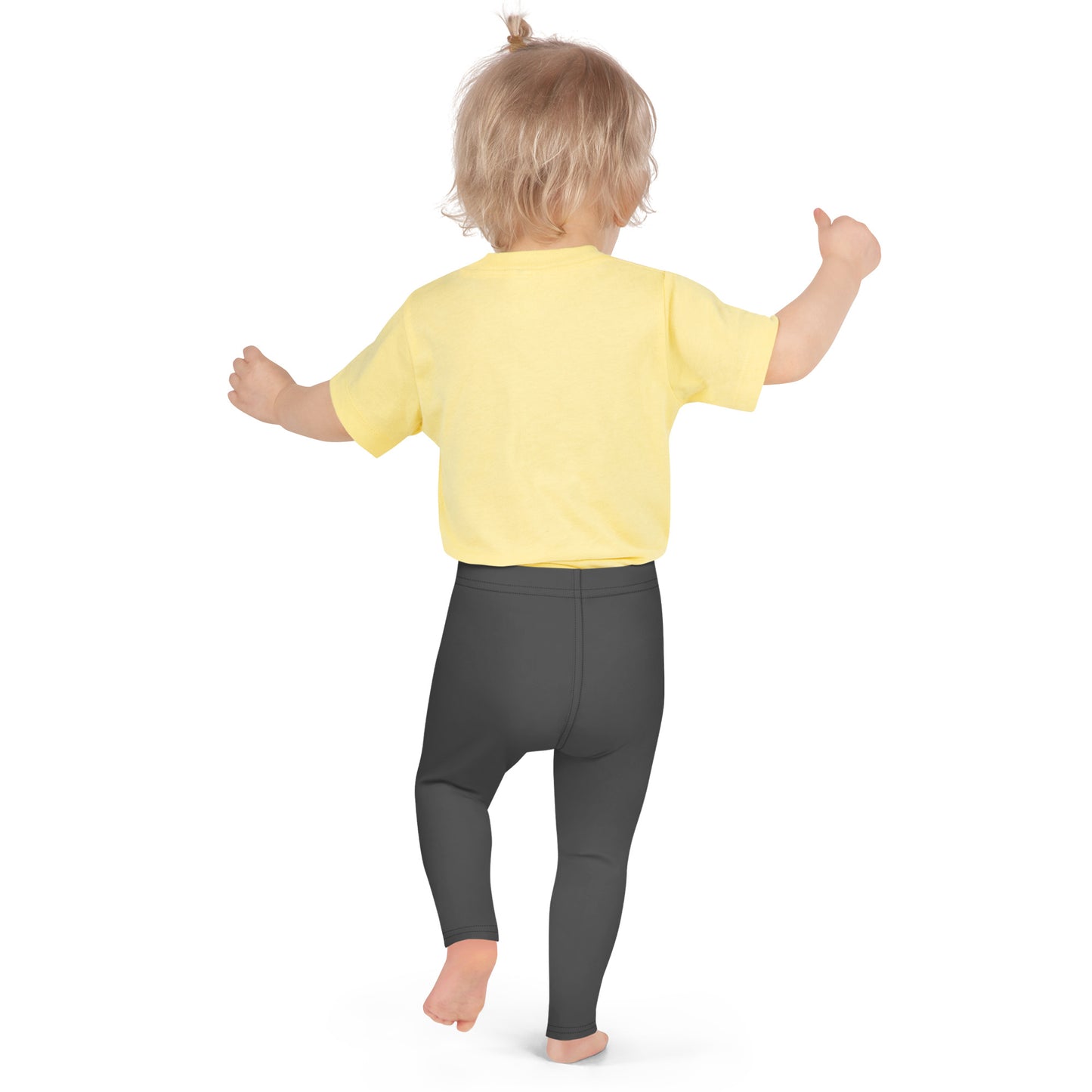 Kid's Leggings - Charcoal Black
