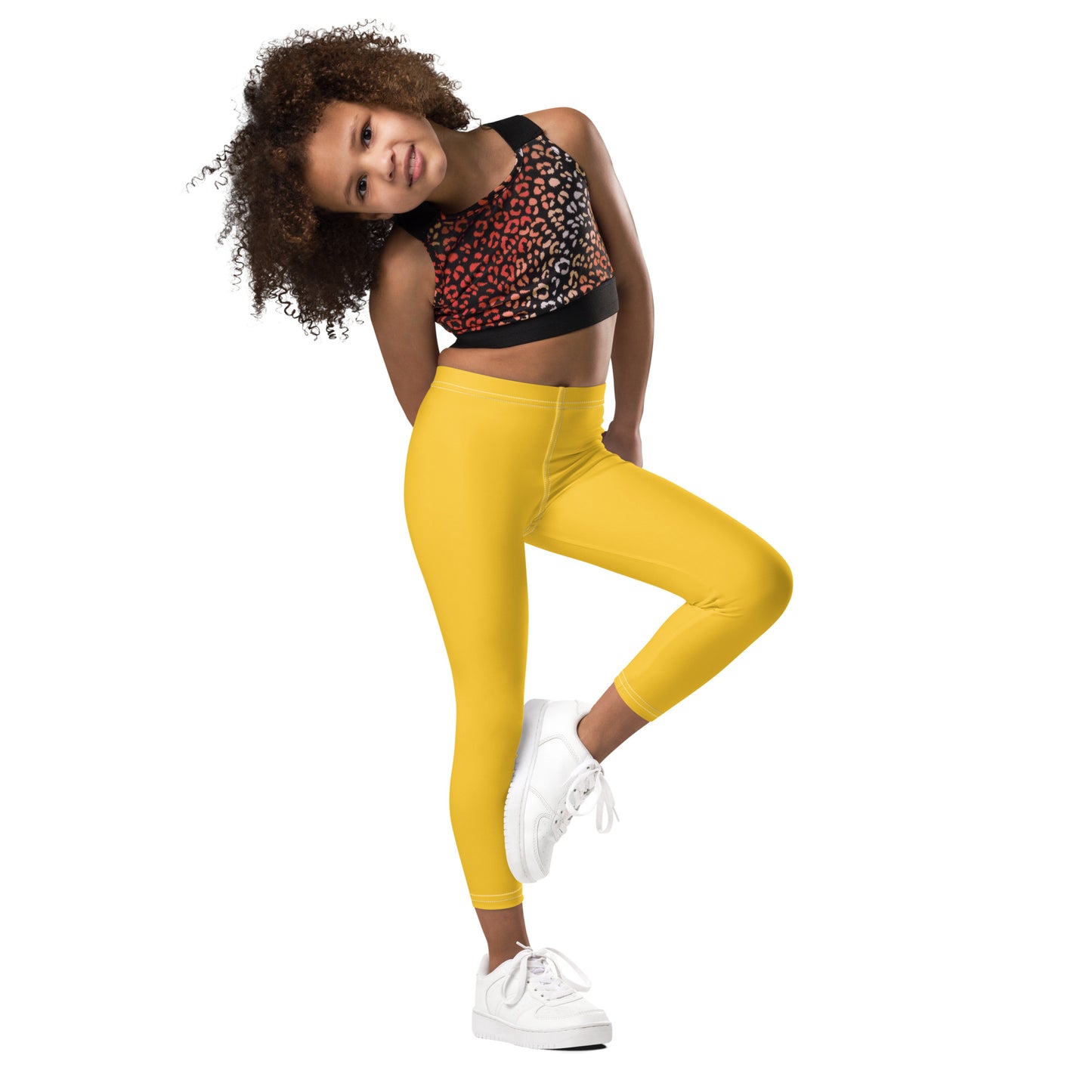 Kid's Leggings - Honey Mustard Yellow