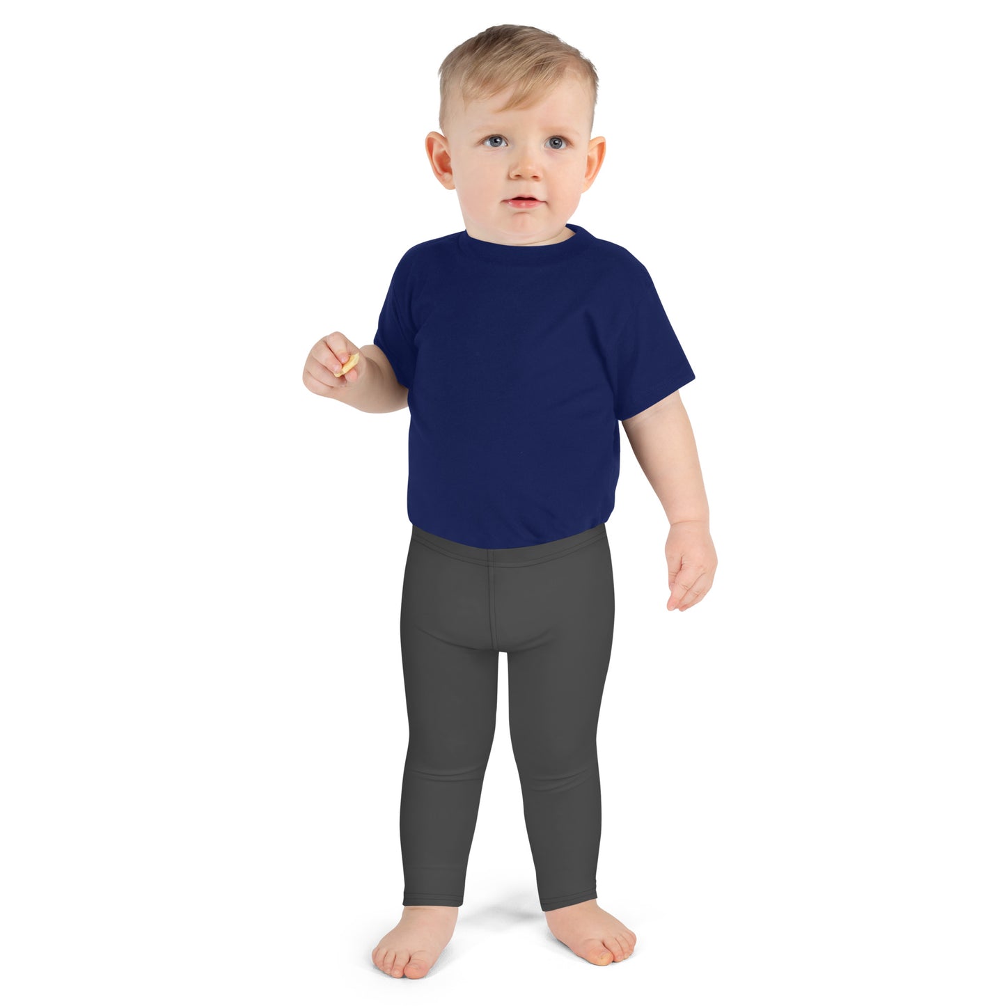 Kid's Leggings - Charcoal Black