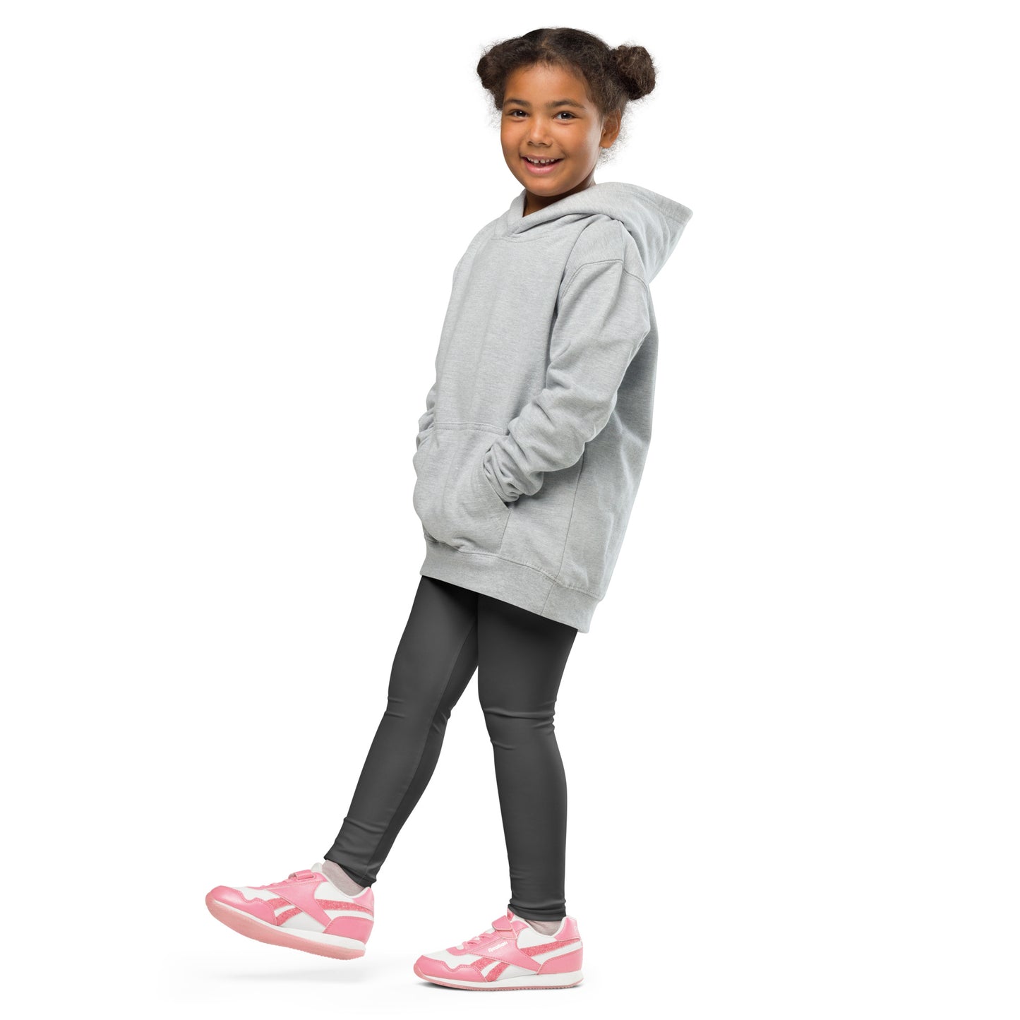 Kid's Leggings - Charcoal Black