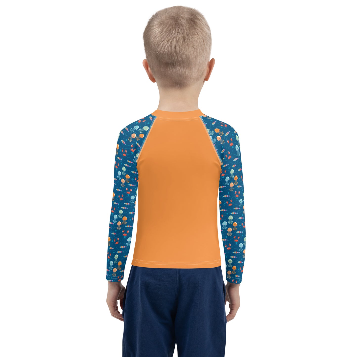 Rashguard für Kinder – Ocean Explorer, Orange