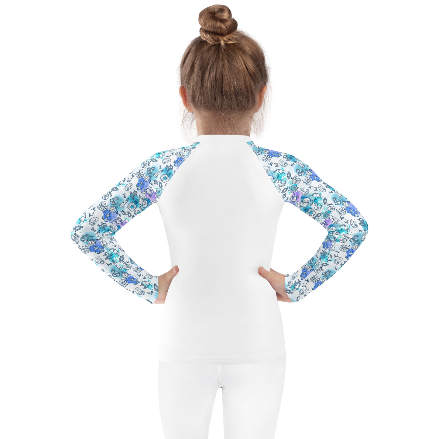 Kids Rash Guard - Splash Squad, White