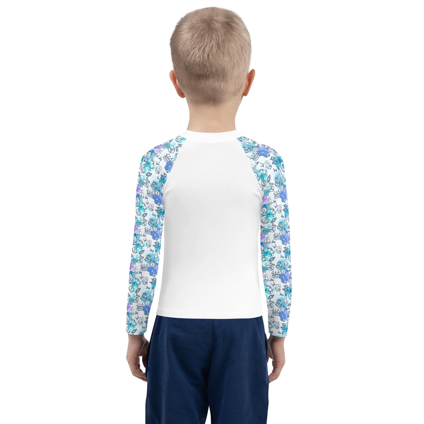 Kids Rash Guard - Splash Squad, White