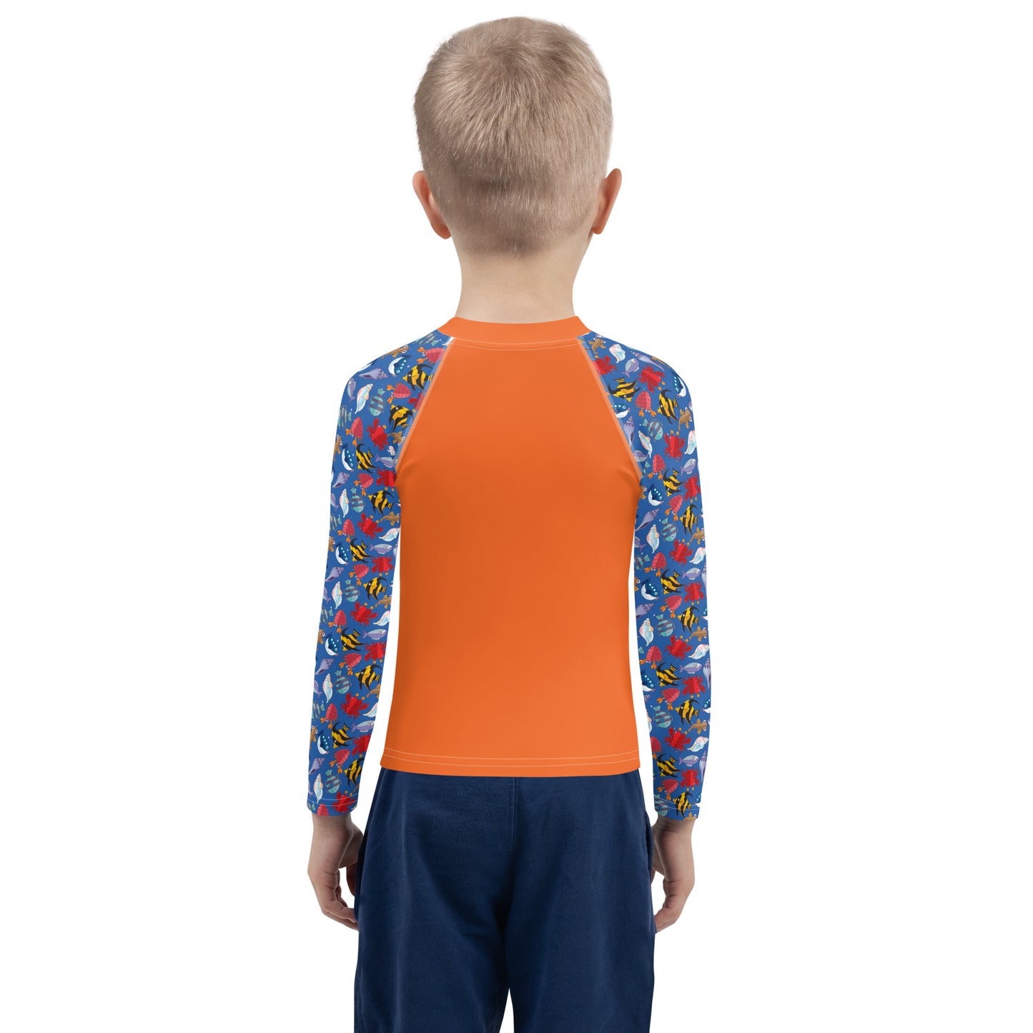 Rashguard für Kinder – Wave Warrior, Orange