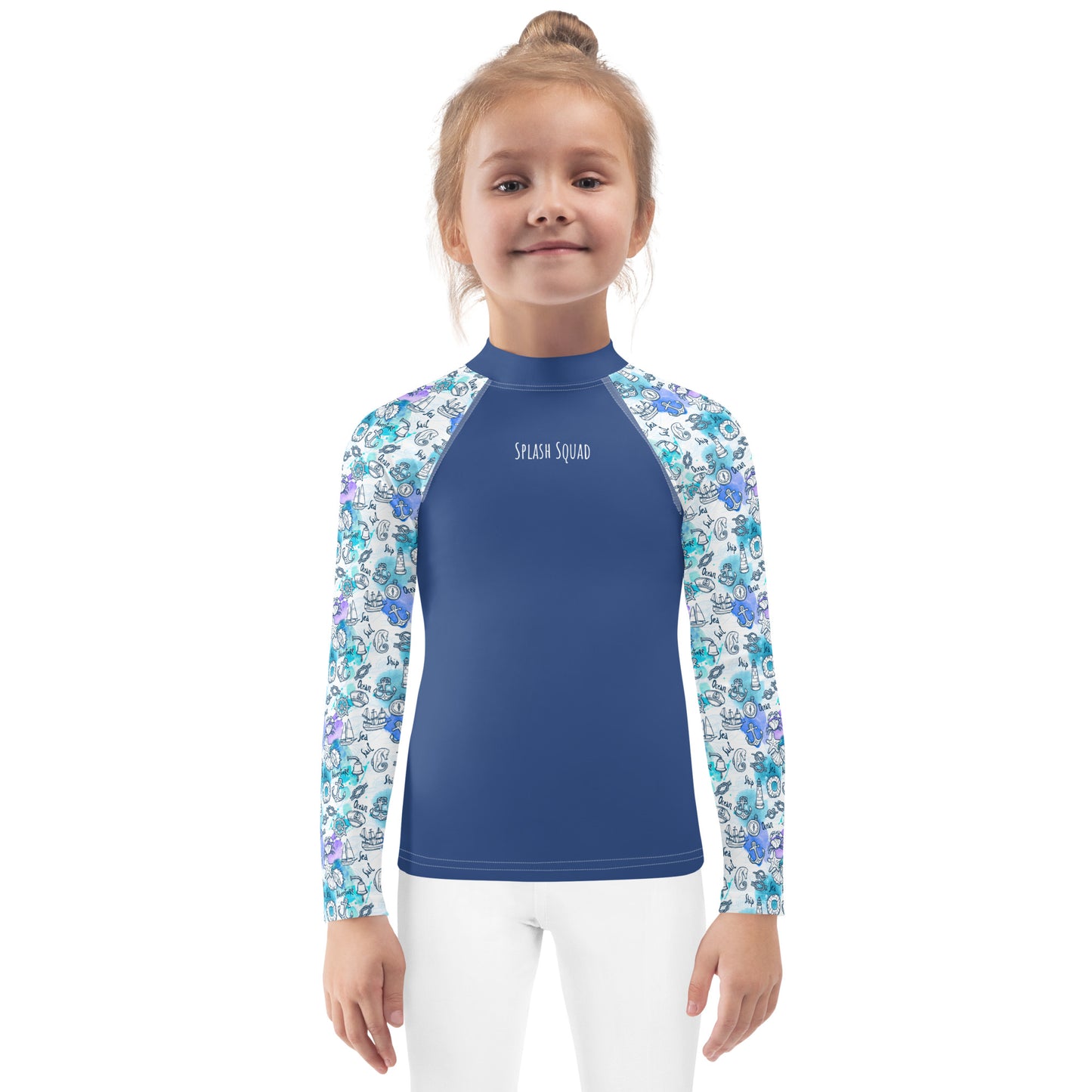 Kids Rash Guard - Splash Squad, Blue