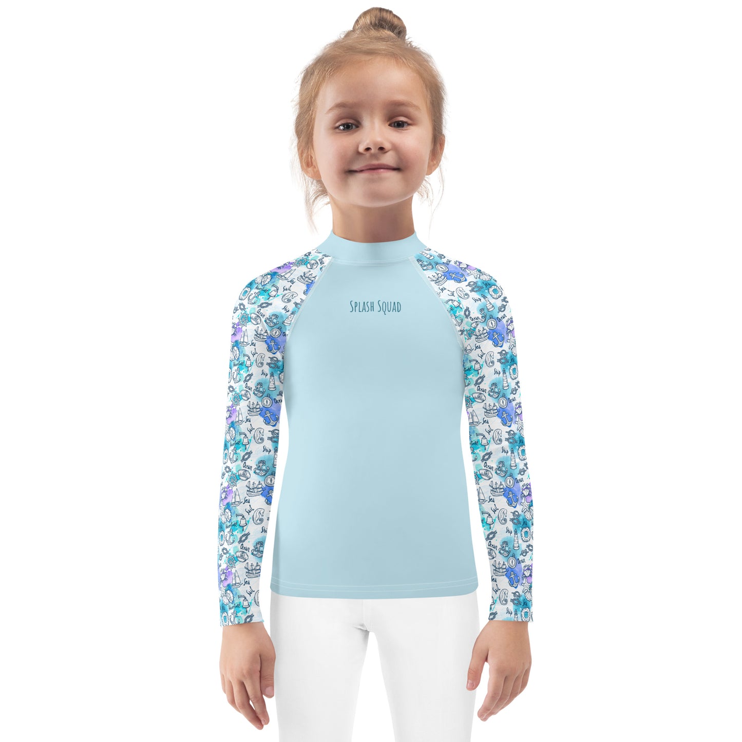 Kids Rash Guard - Splash Squad, Aqua