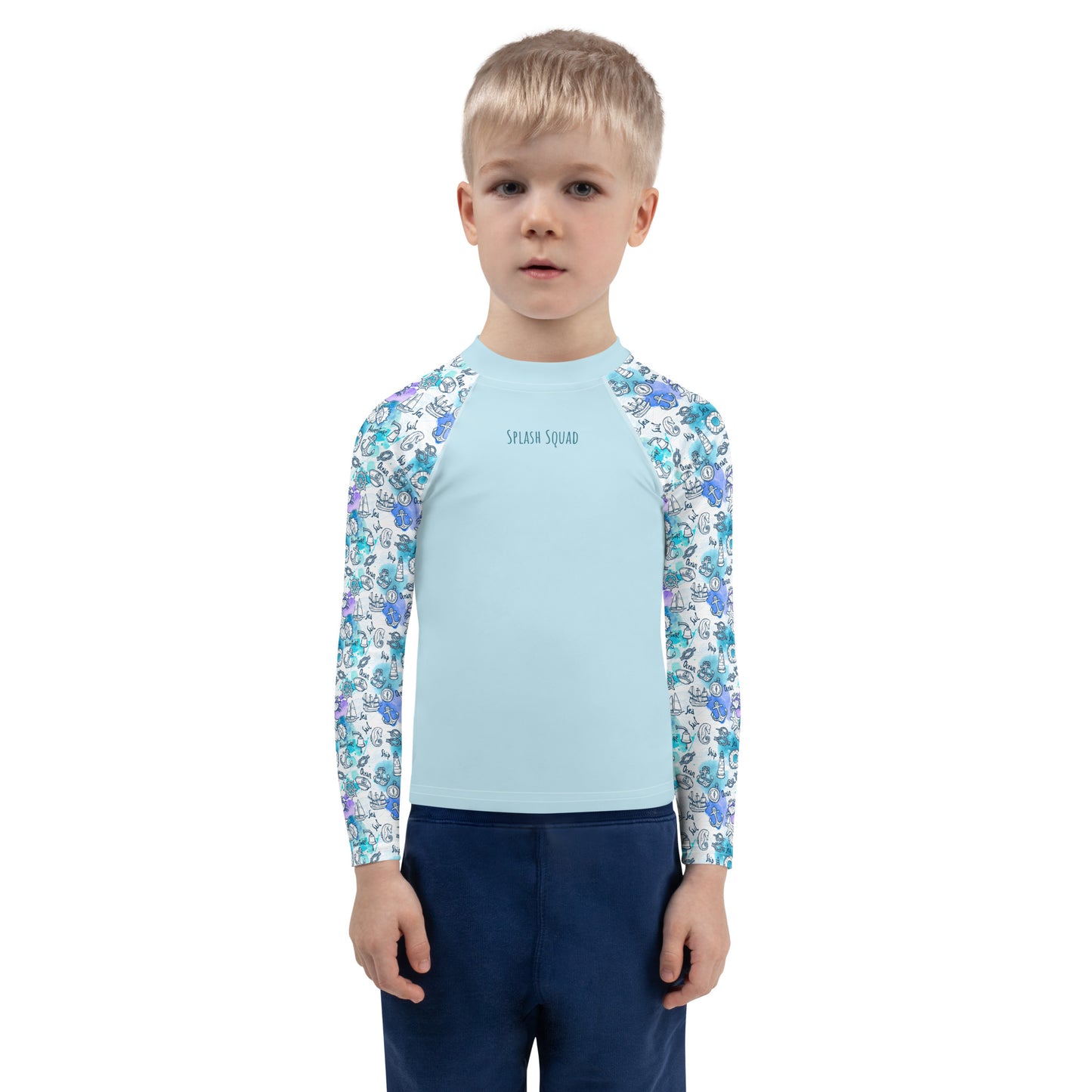 Kids Rash Guard - Splash Squad, Aqua