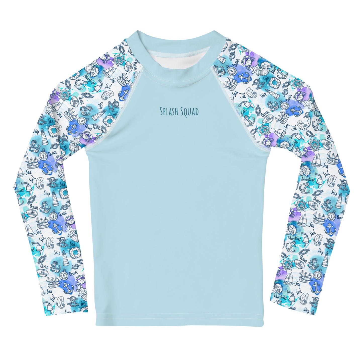 Kids Rash Guard - Splash Squad, Aqua