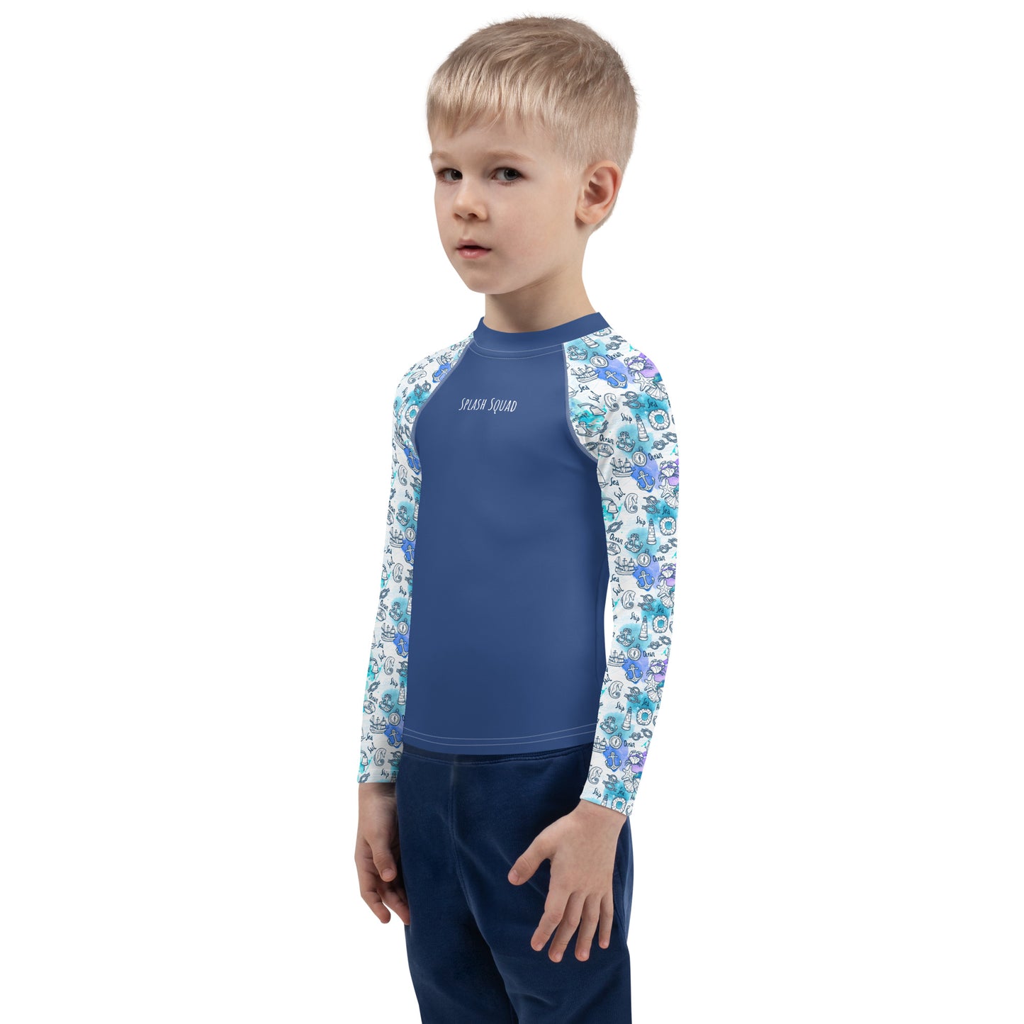Kids Rash Guard - Splash Squad, Blue