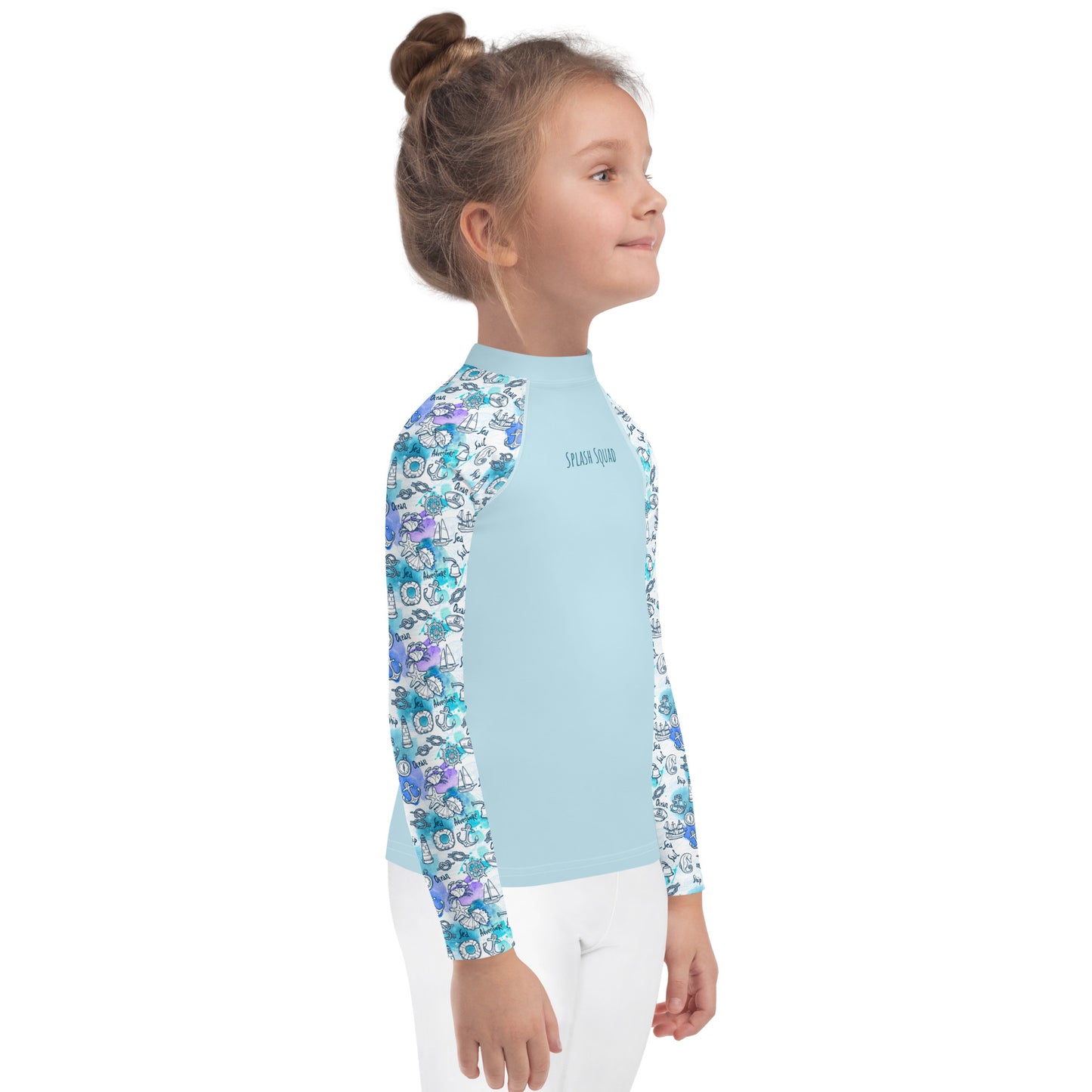 Kids Rash Guard - Splash Squad, Aqua