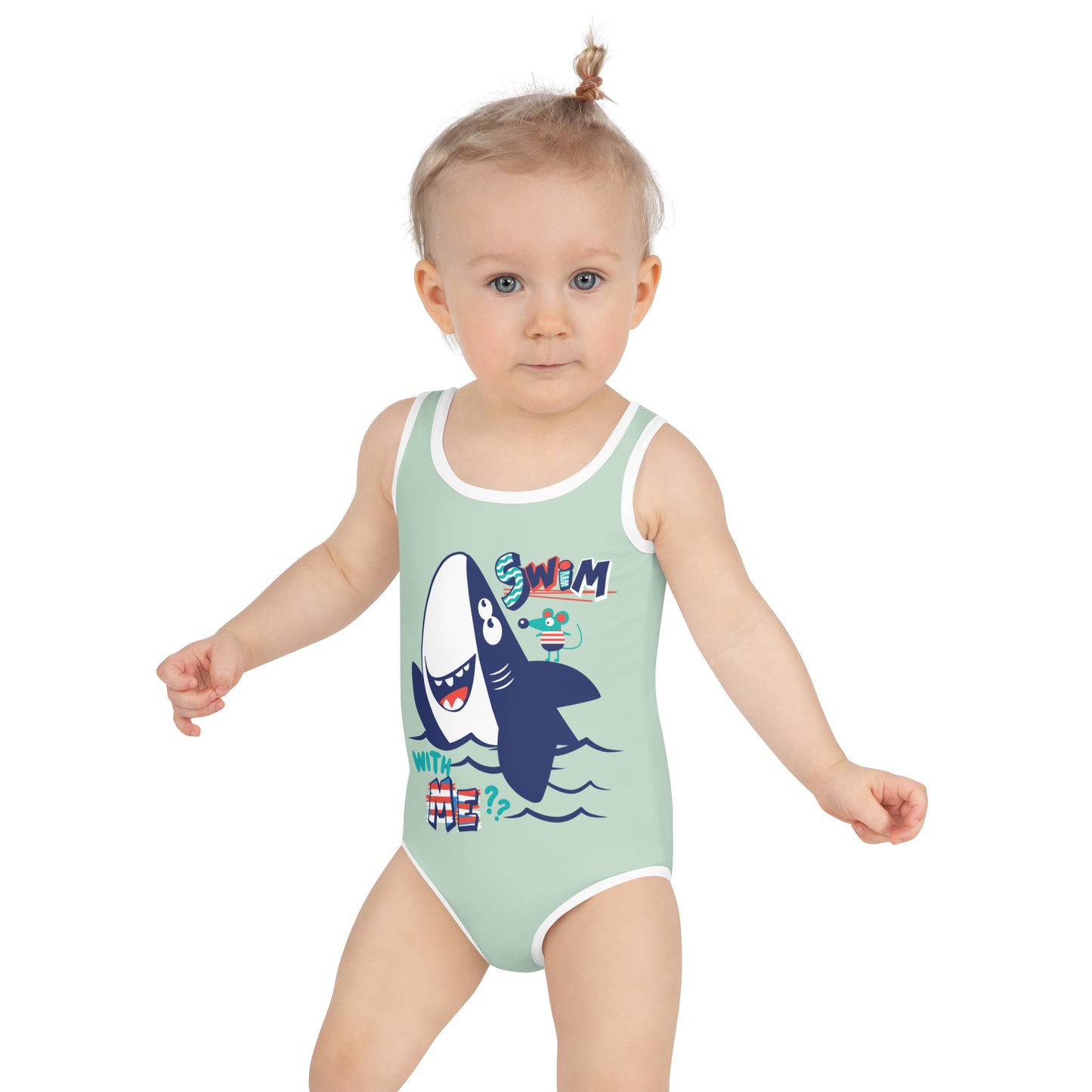 Kinder Badeanzug - Swim with Me, Grün