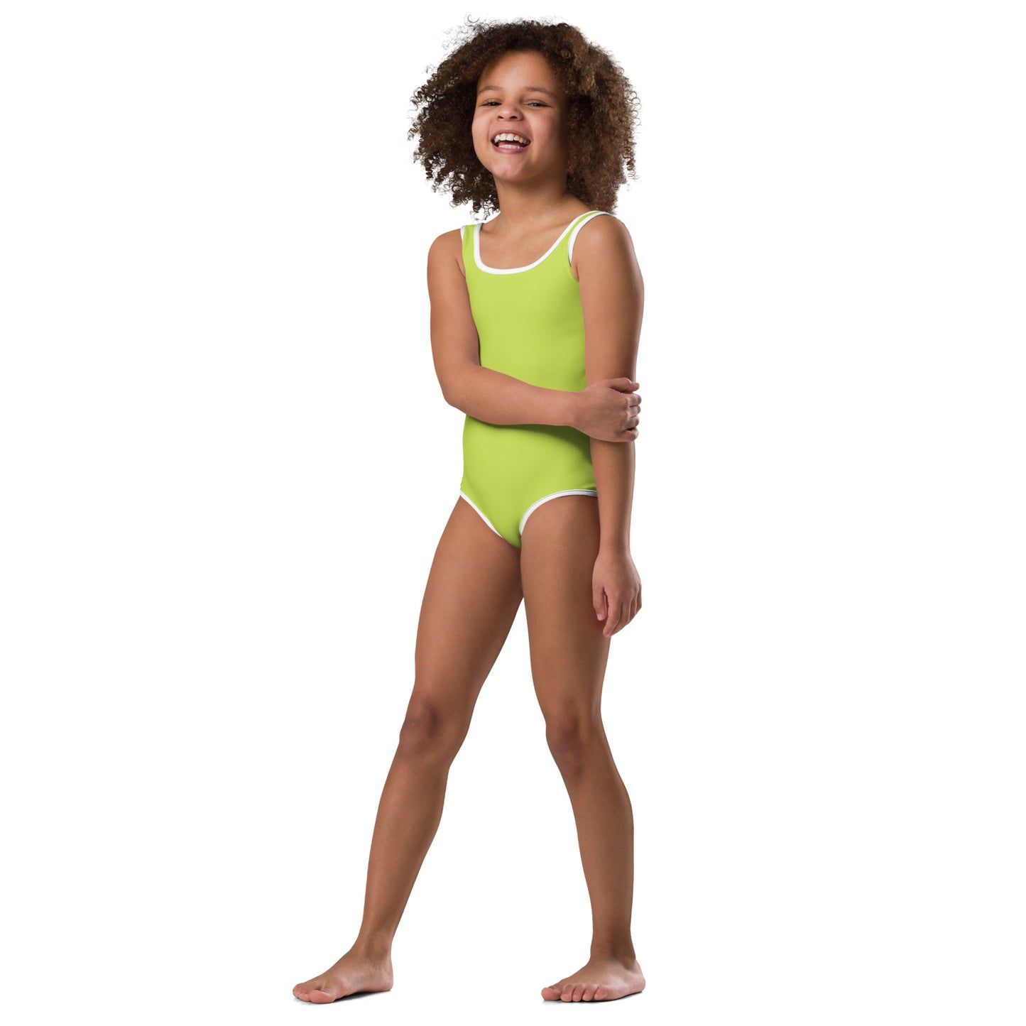 Kids Swimsuit - Lime Green