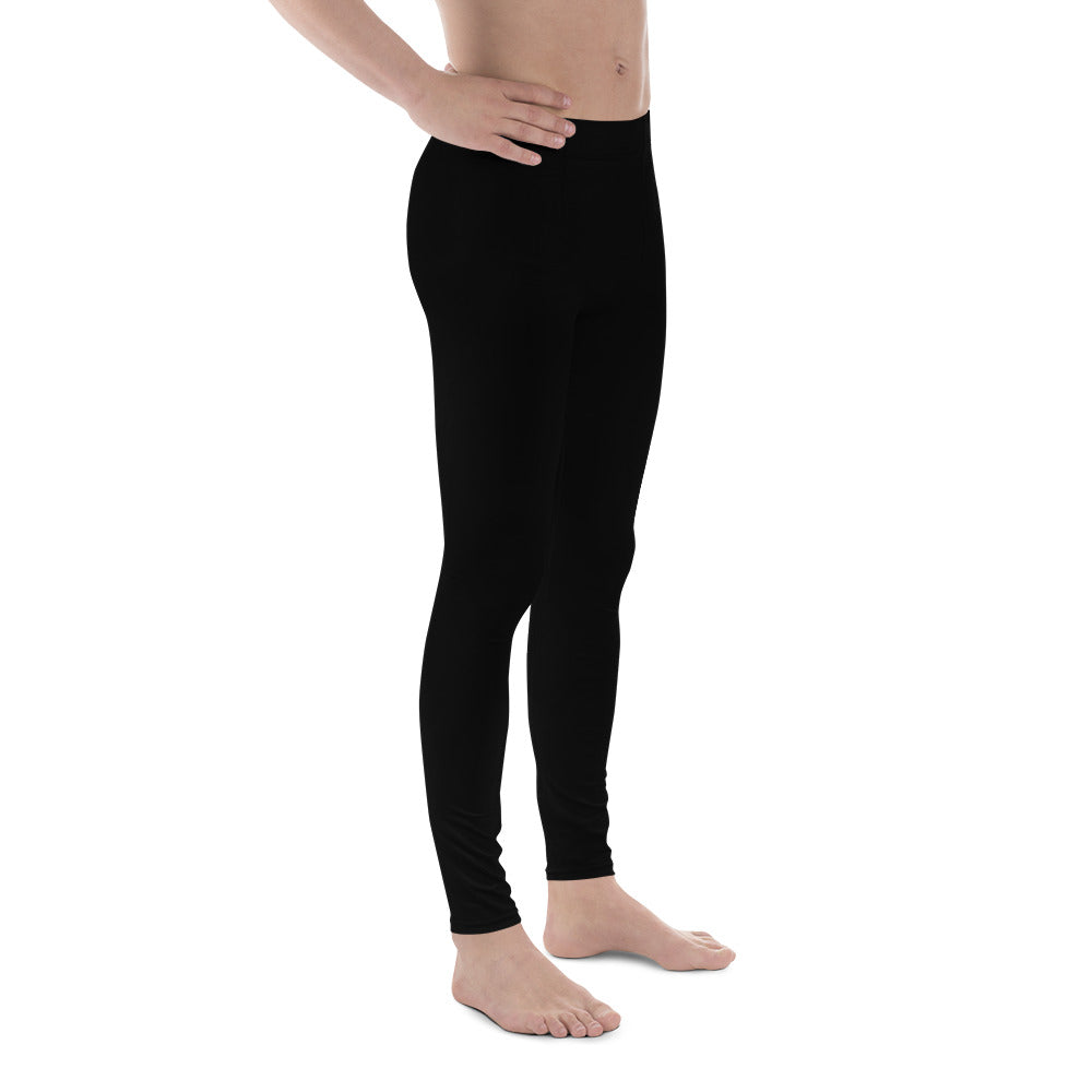 Sport Pro Leggings für Herren – Mitternachtsschwarz