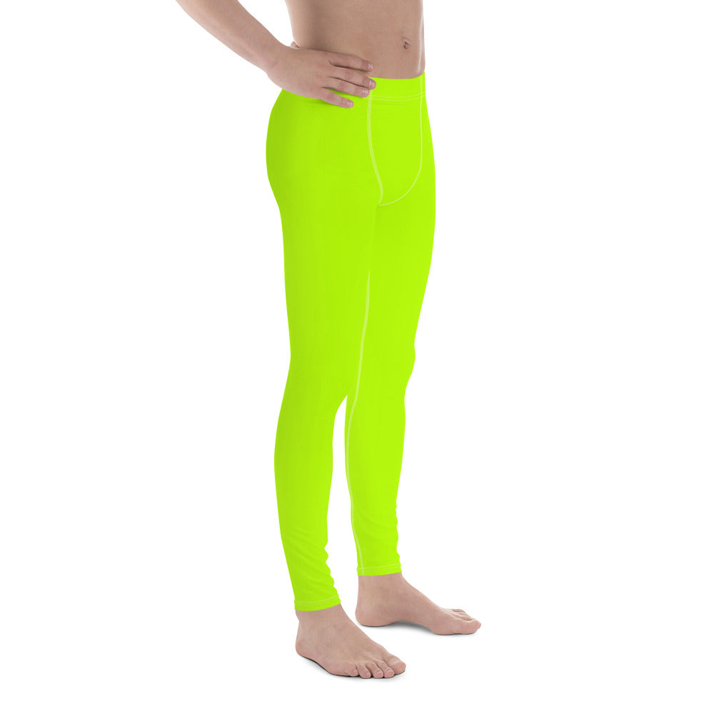 Sport Pro Leggings für Herren – Neongrün