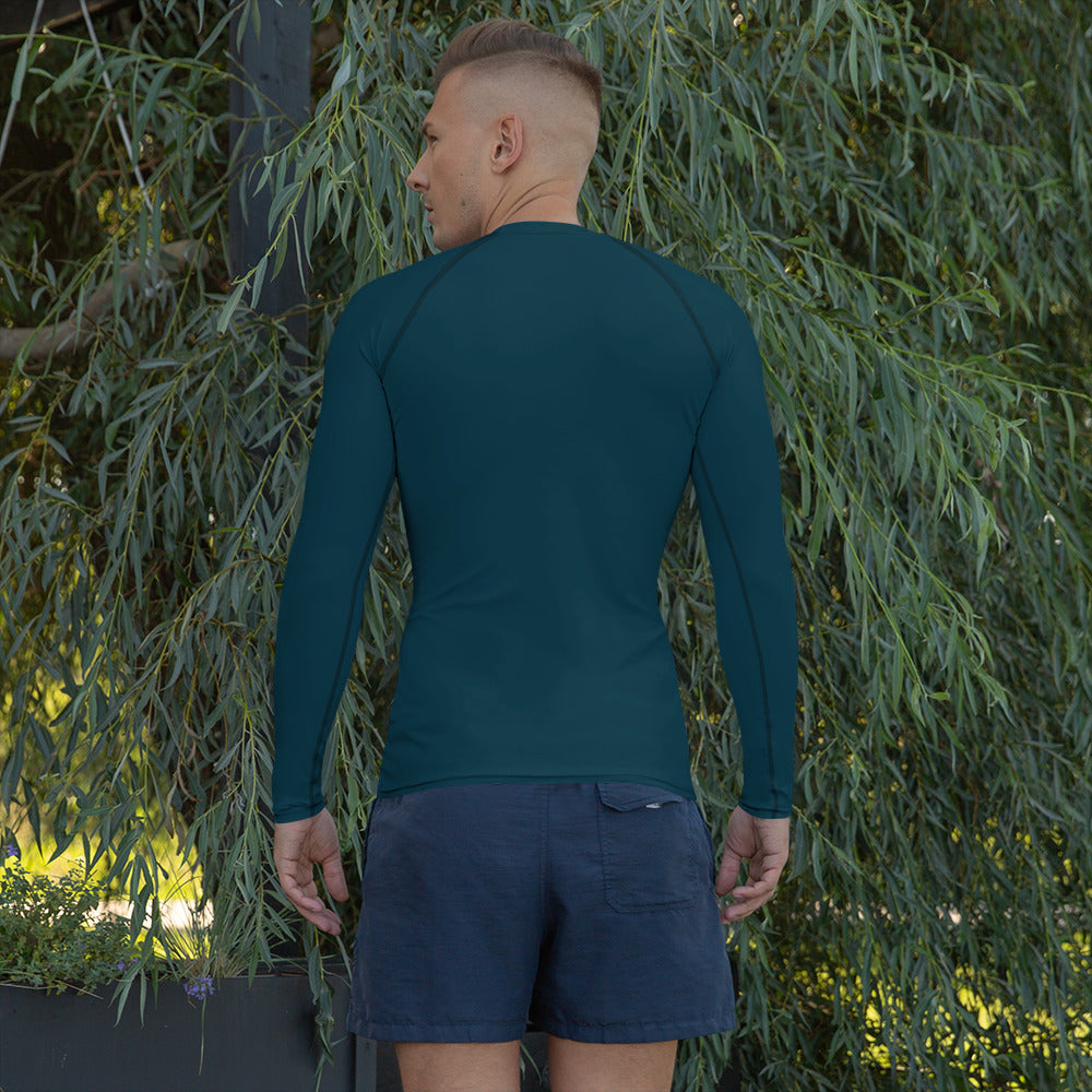 メンズラッシュガード - ディープオーシャンブルー