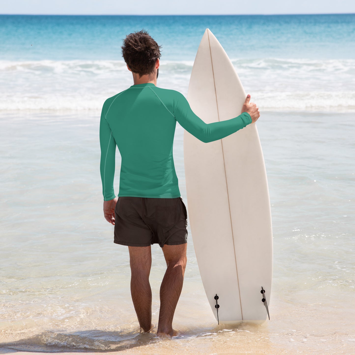 Men's Rash Guard - Emerald Reef