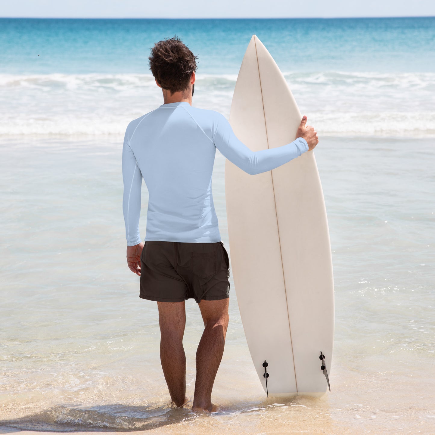 Men's Rash Guard - Hawkes Blue