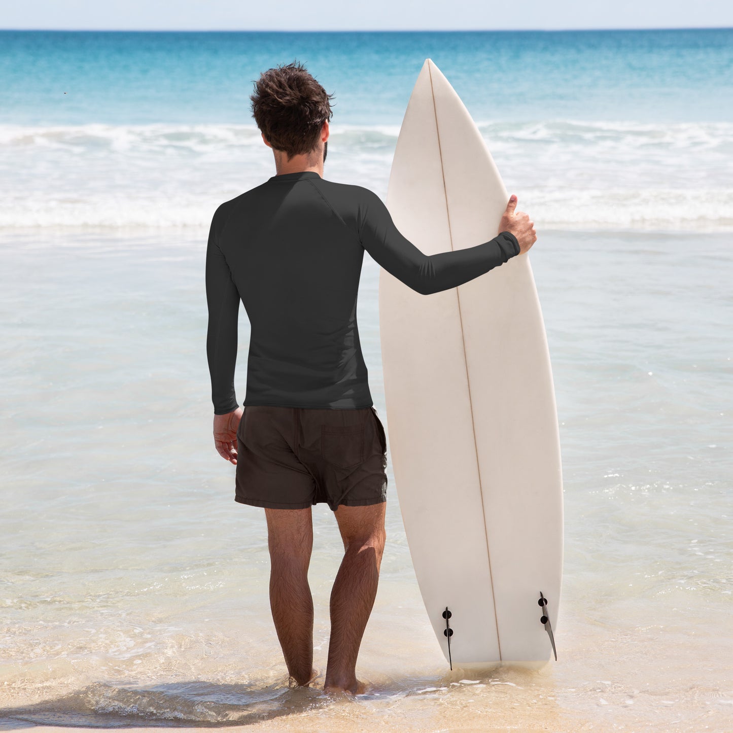 Men's Rash Guard - Charcoal Black