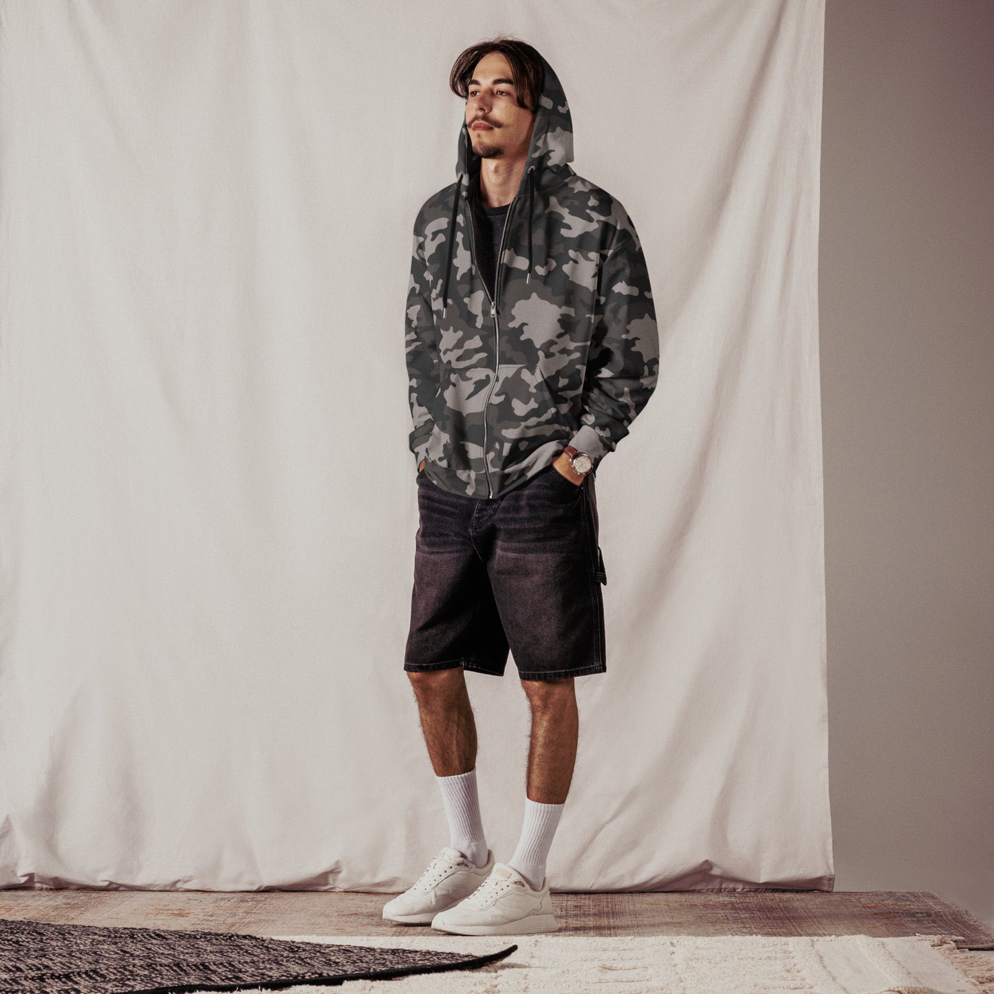 Men's Urban Camo Zip Hoodie