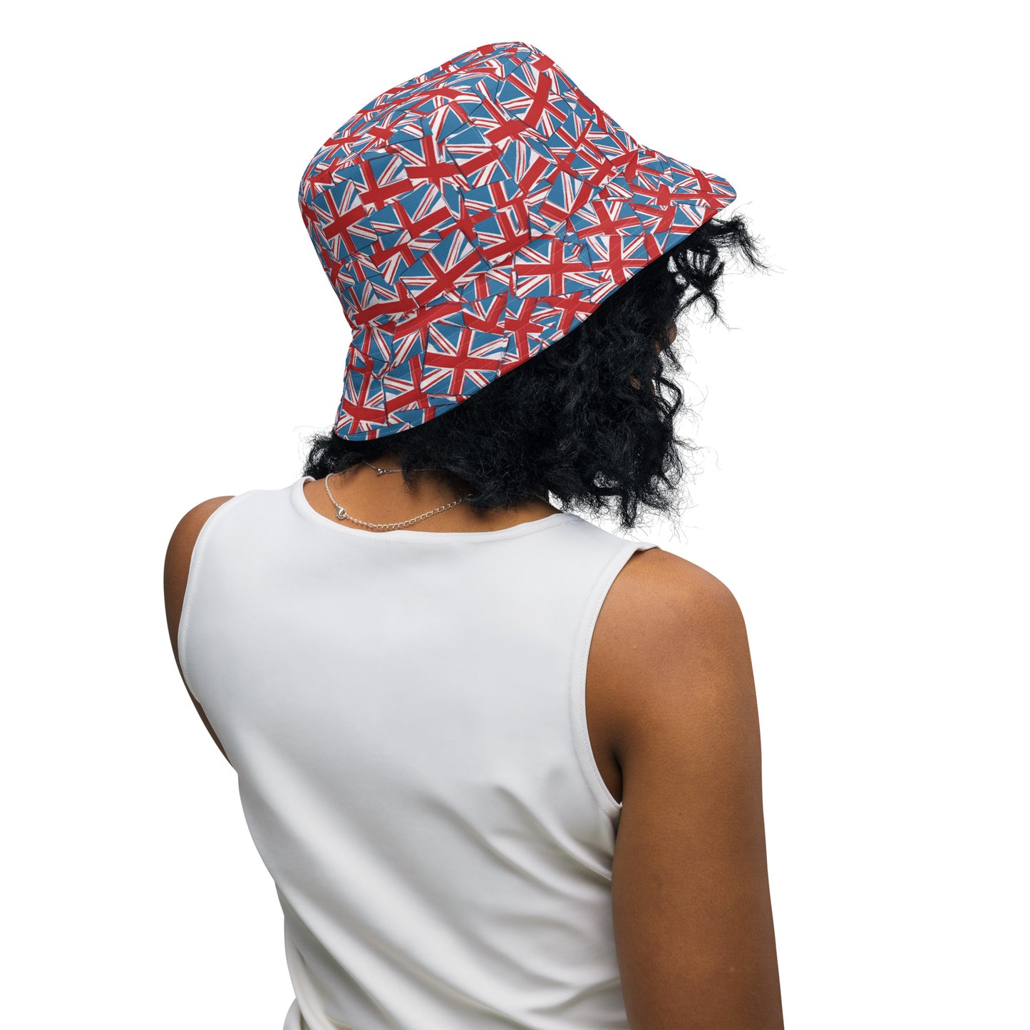 Reversible bucket hat - union flag print