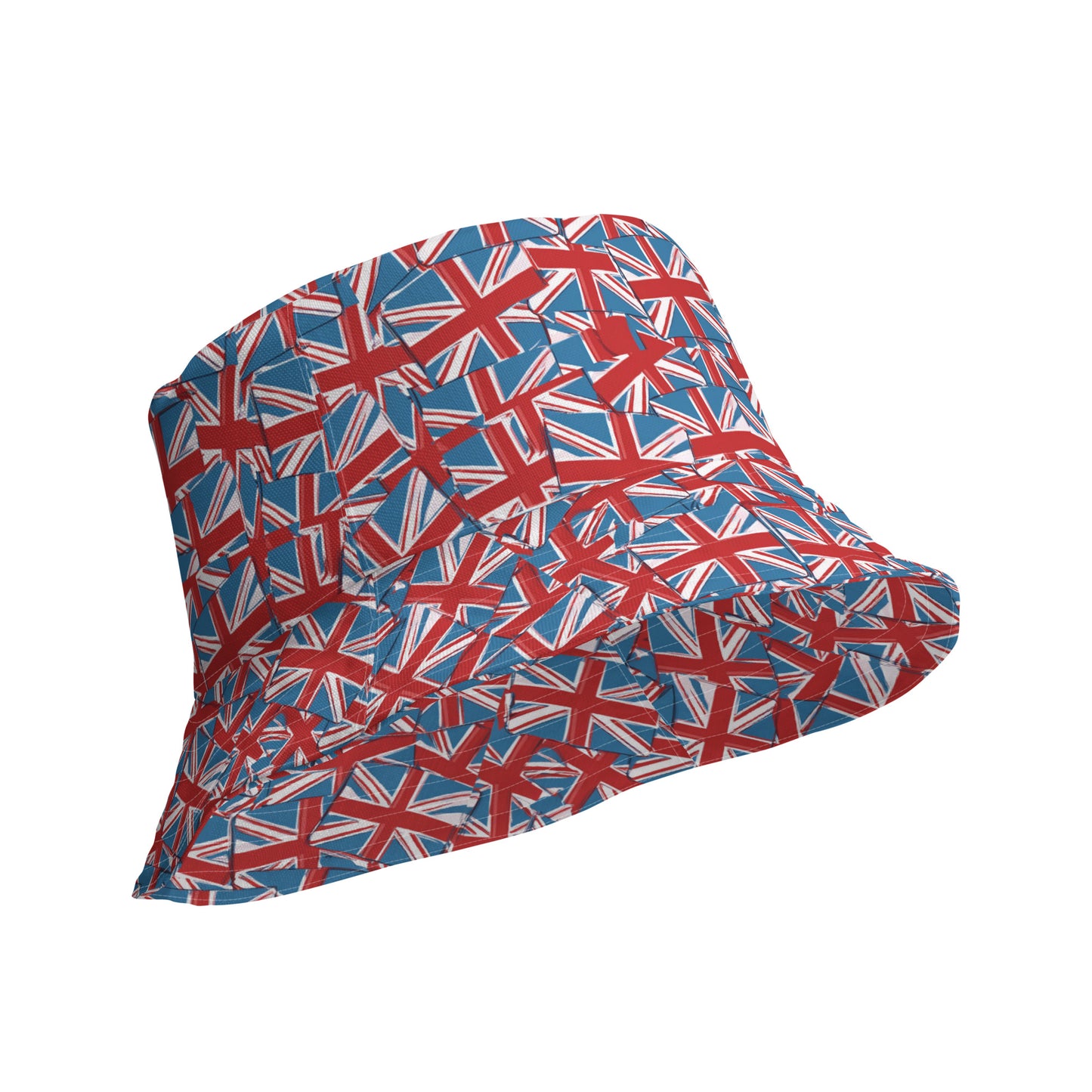Reversible bucket hat - union flag print