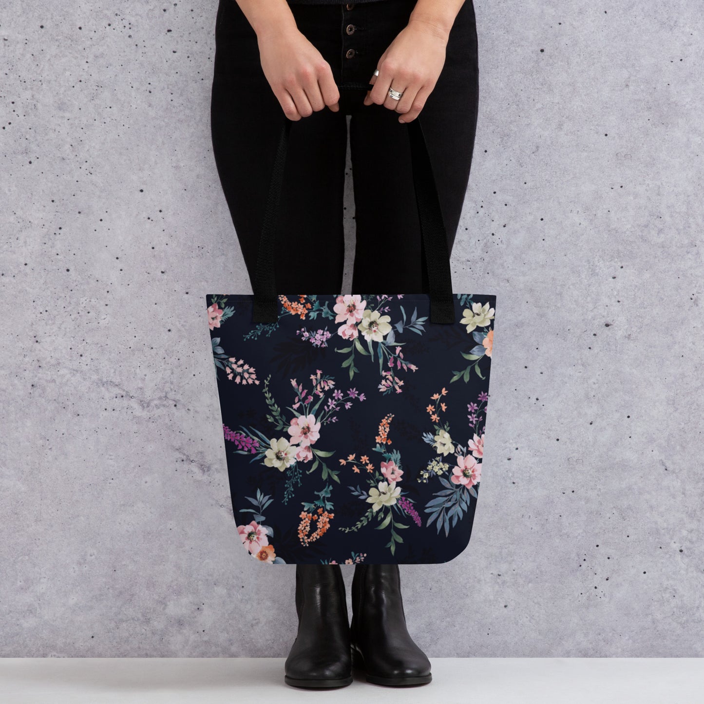 Midnight Blossoms Tote