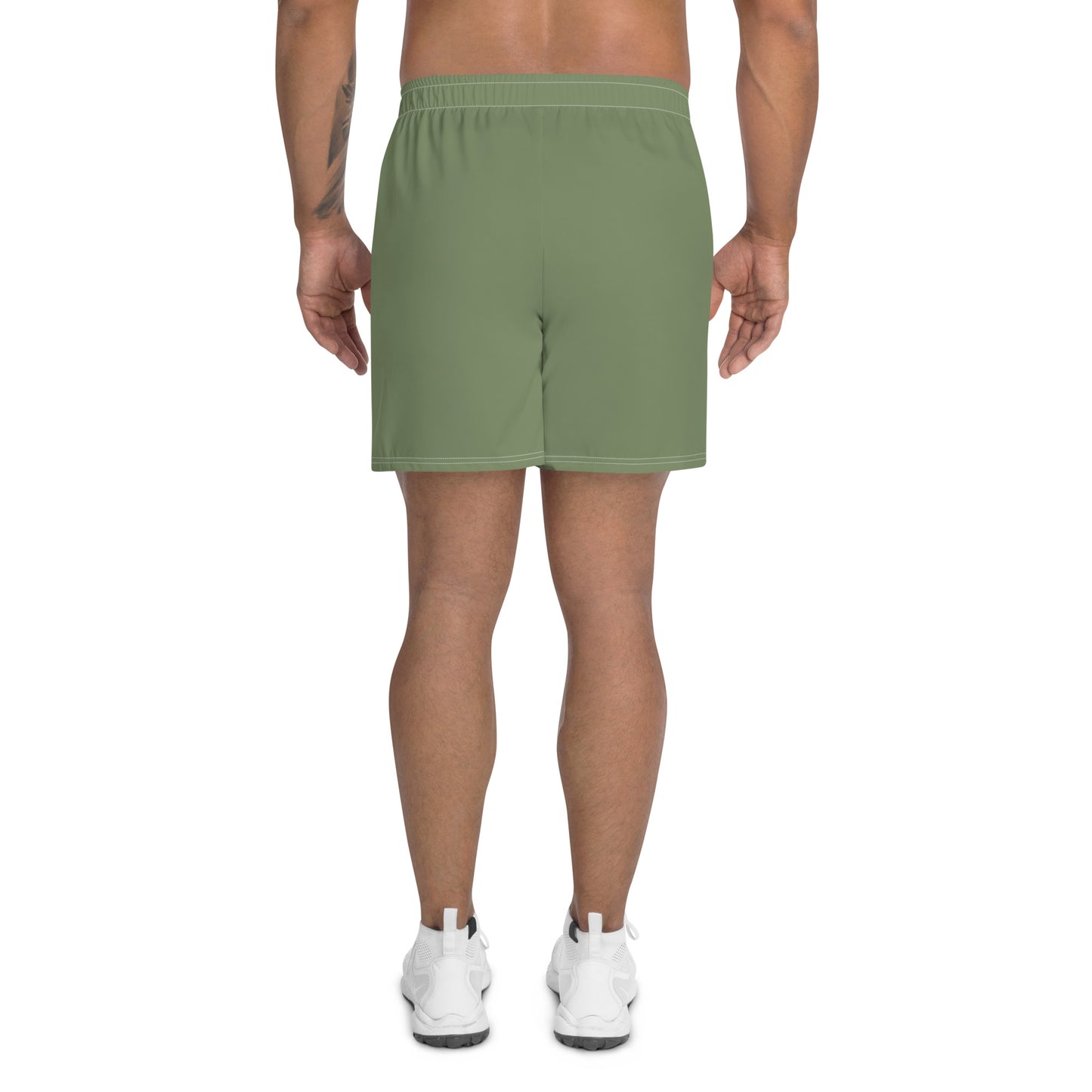Lange Performance-Sportshorts für Herren – Militärgrün