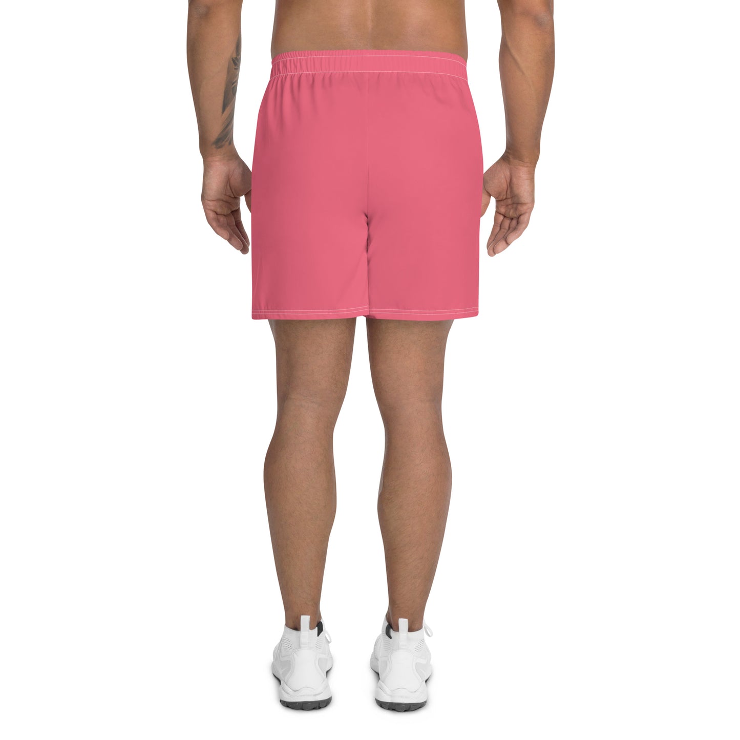 Men's Long Fit Performance Athletic Shorts - Brick Dust