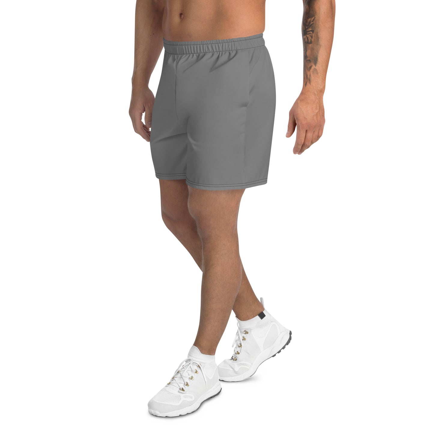 Men's Long Fit Performance Athletic Shorts - Heather Grey
