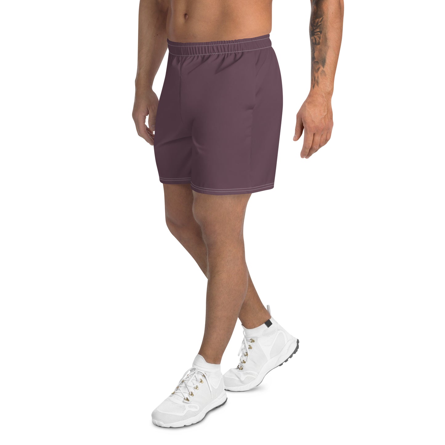 Men's Long Fit Performance Athletic Shorts - Smoky Plum