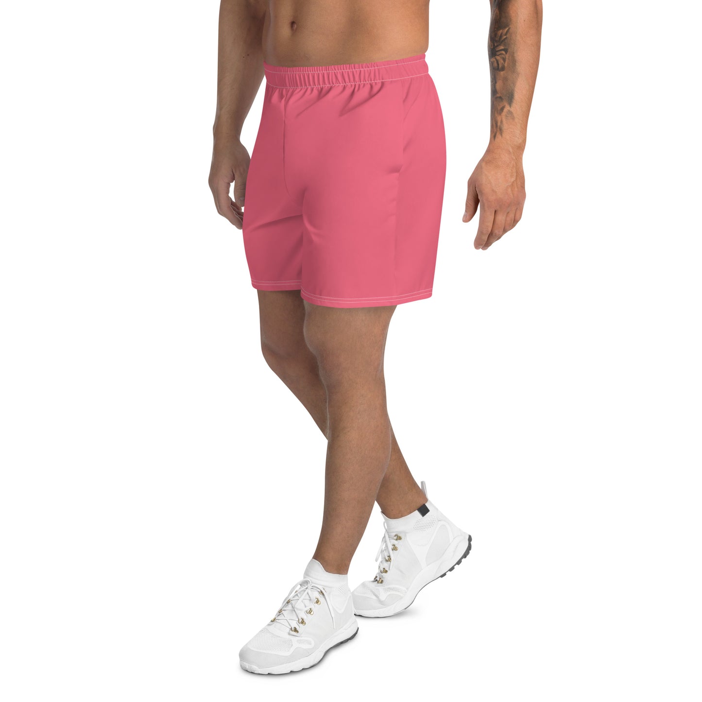 Men's Long Fit Performance Athletic Shorts - Brick Dust