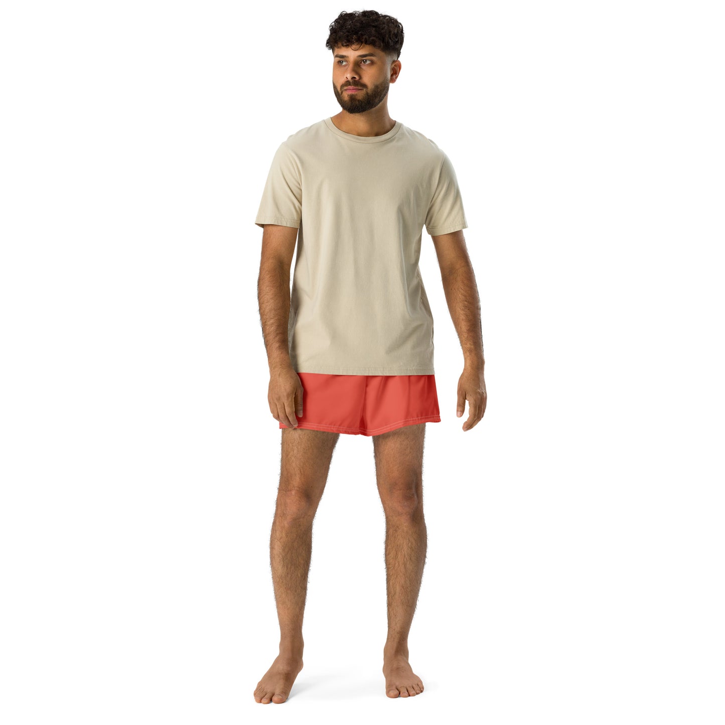 Men's Performance Athletic Shorts - Fiery Red