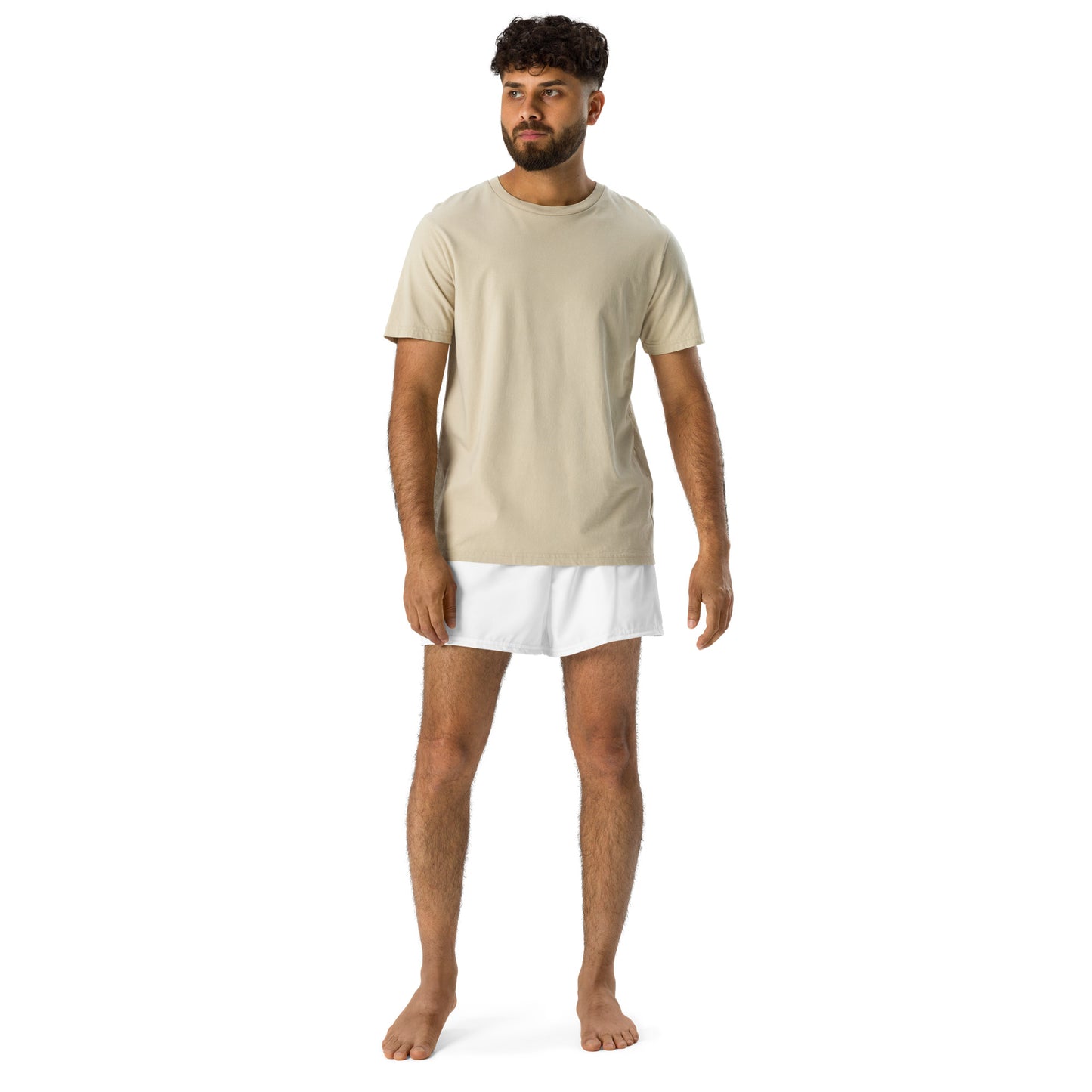 Men's Performance Athletic Shorts - Crisp White