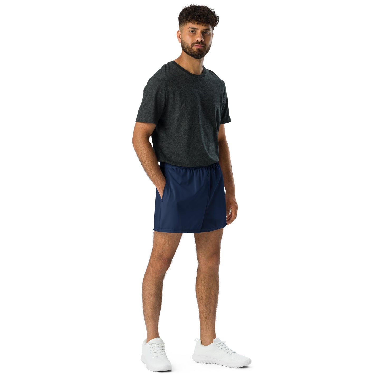 Men's Performance Athletic Shorts - Navy Blue