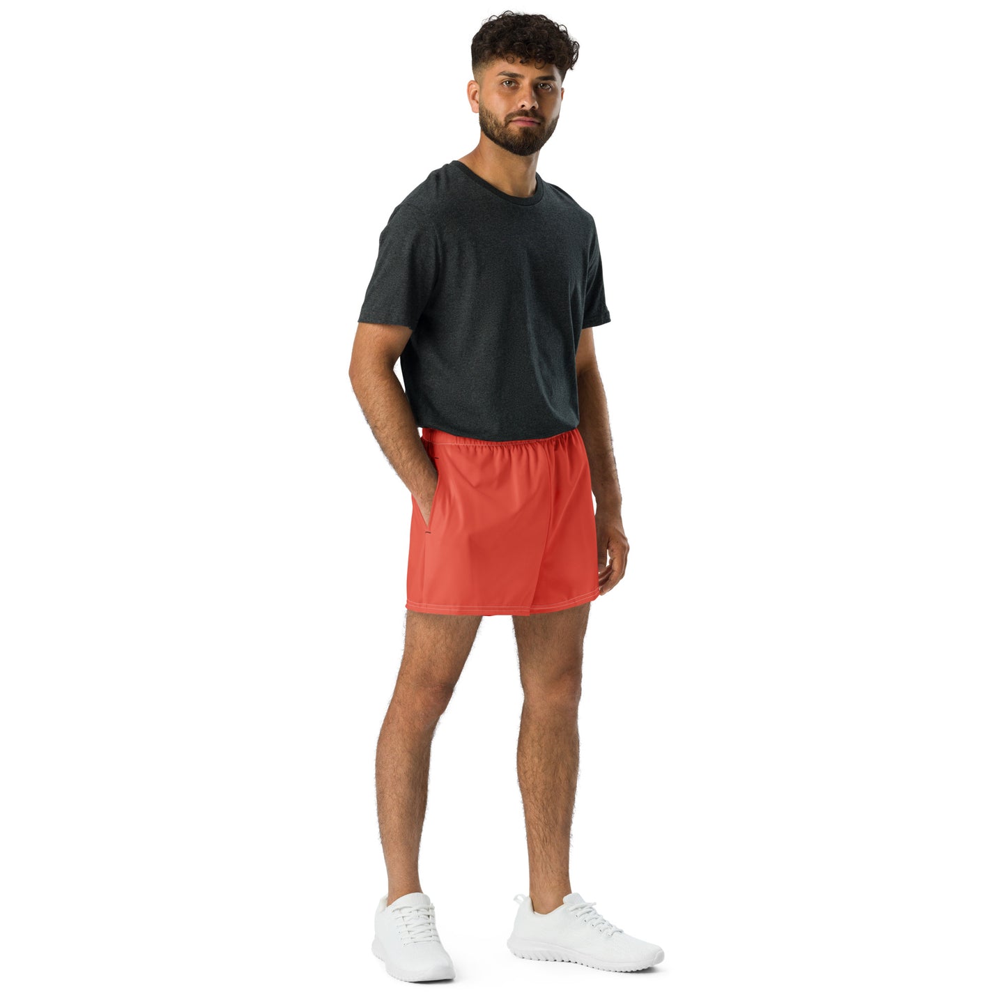 Men's Performance Athletic Shorts - Fiery Red