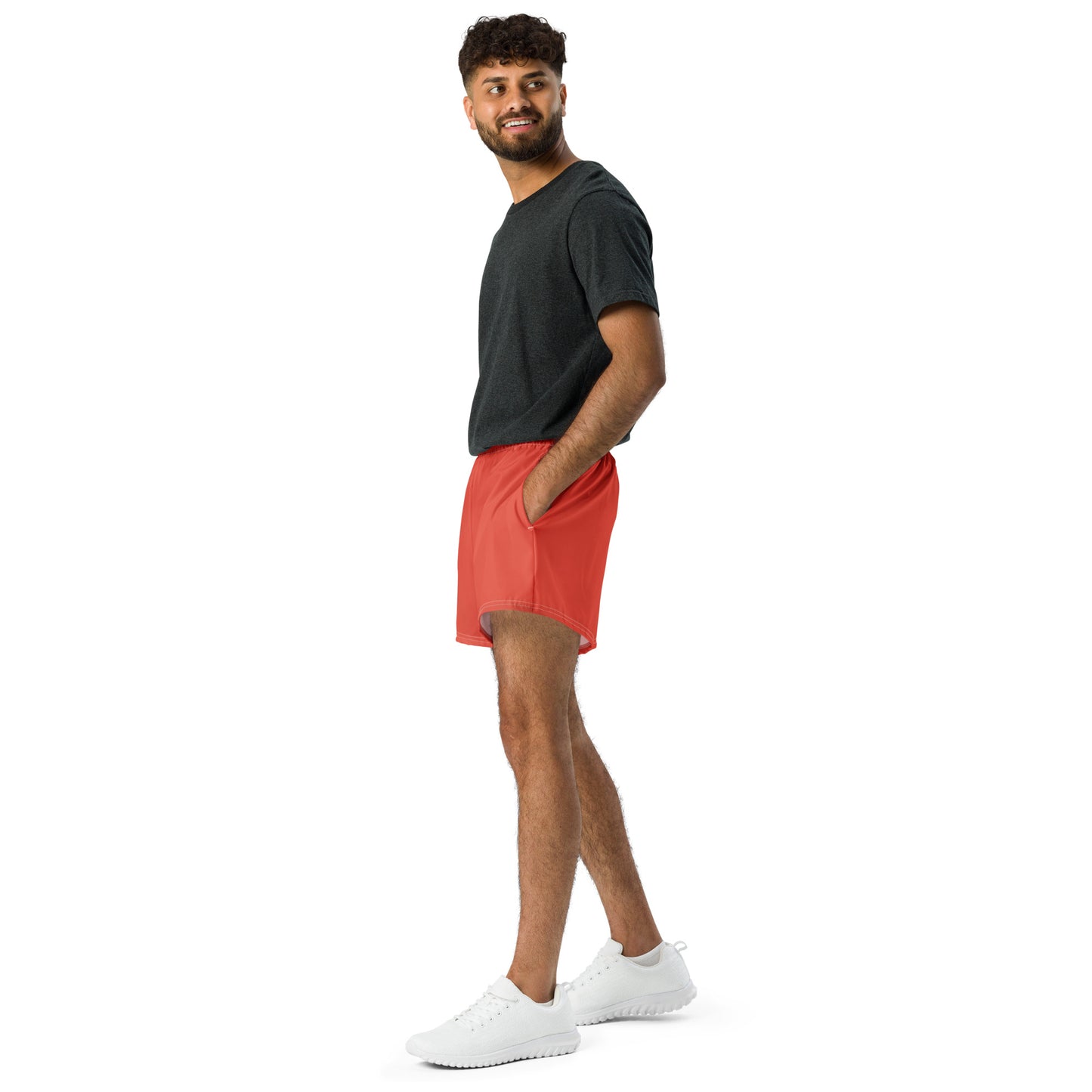 Men's Performance Athletic Shorts - Fiery Red