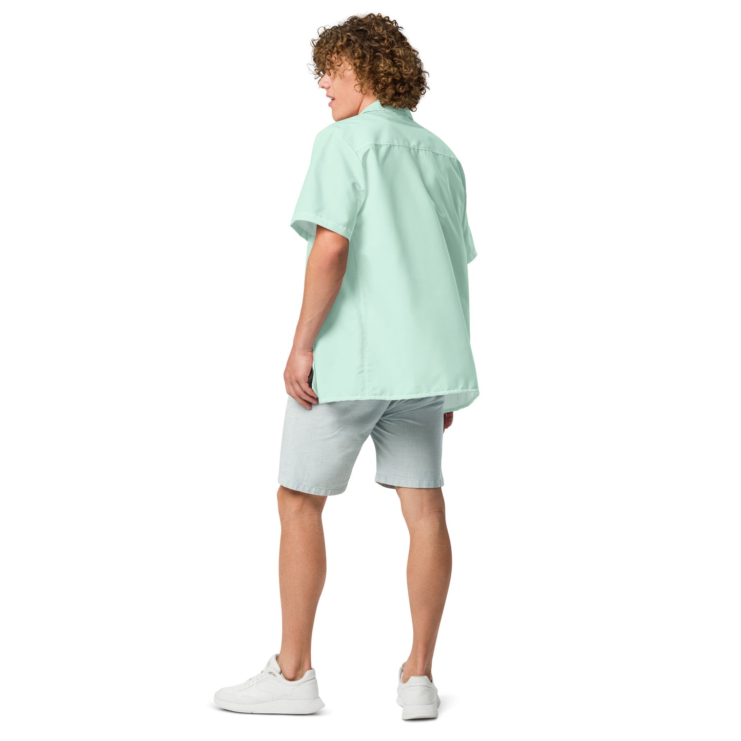 Short Sleeve Button Shirt - Mint Green