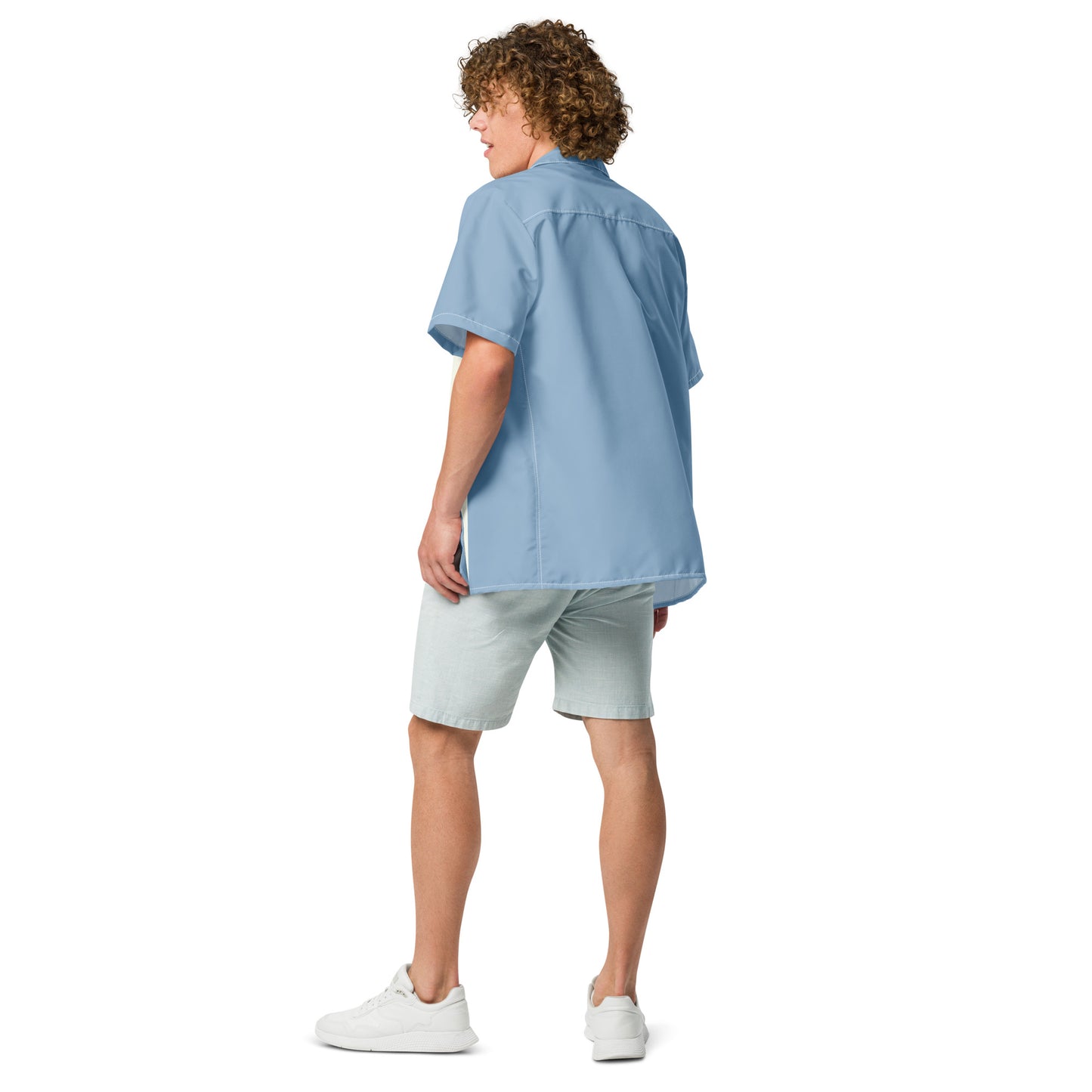 Short Sleeve Button Shirt - Blue Horizon